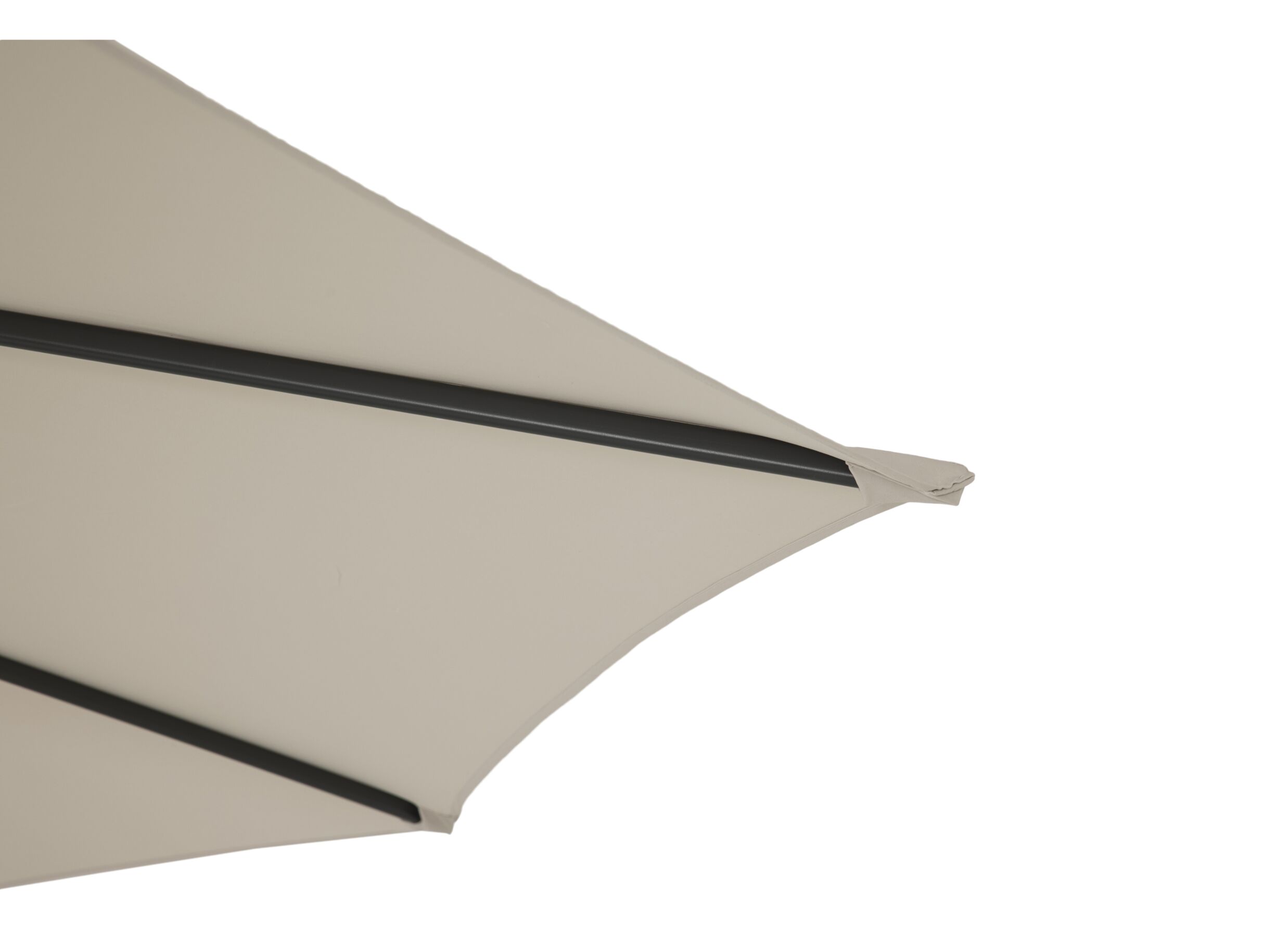 Detail - Parasol Nerissa Ø350cm beige avec couverture
