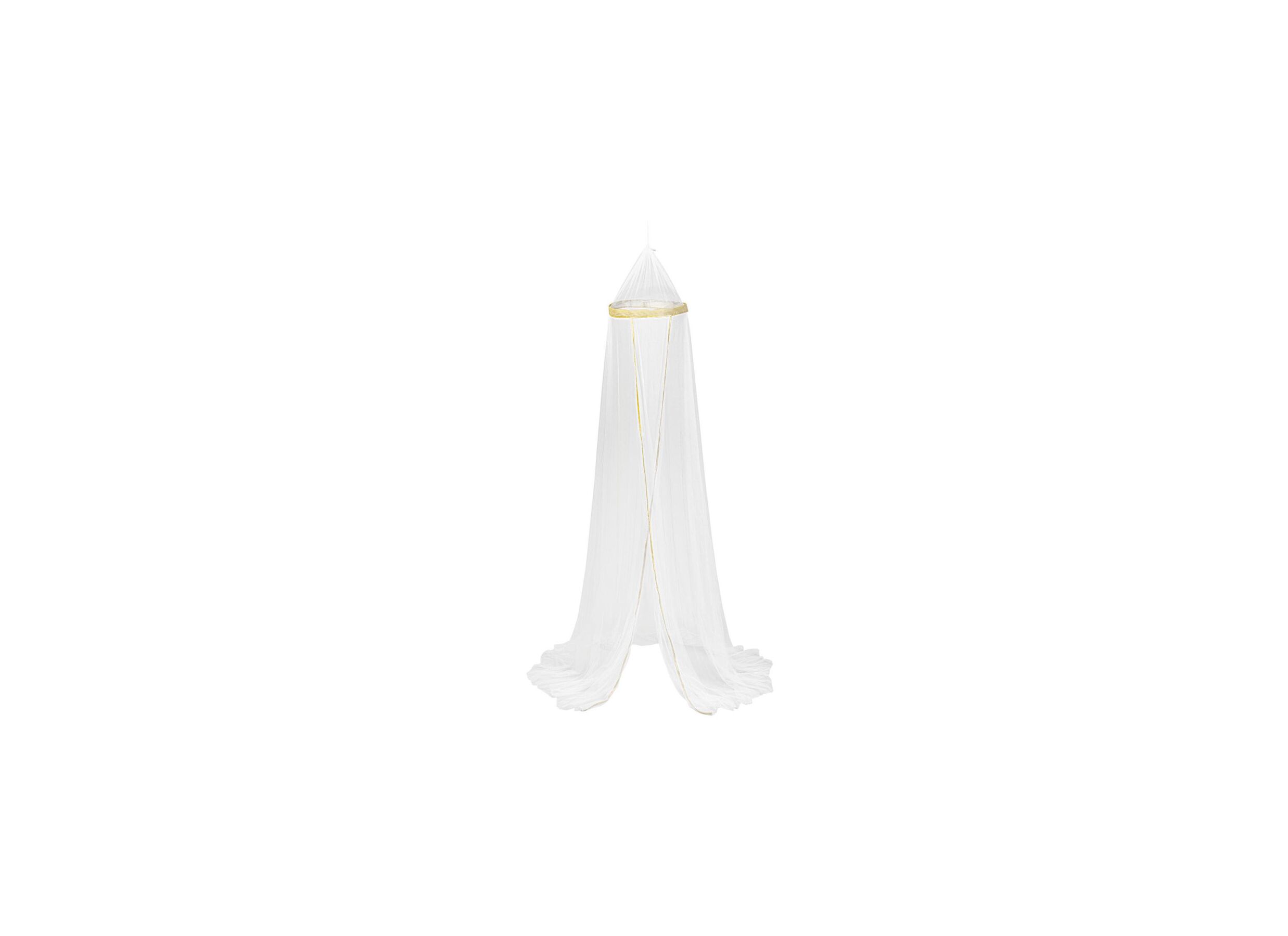 Klamboe 230x40cm - polyestervezel - wit/goud