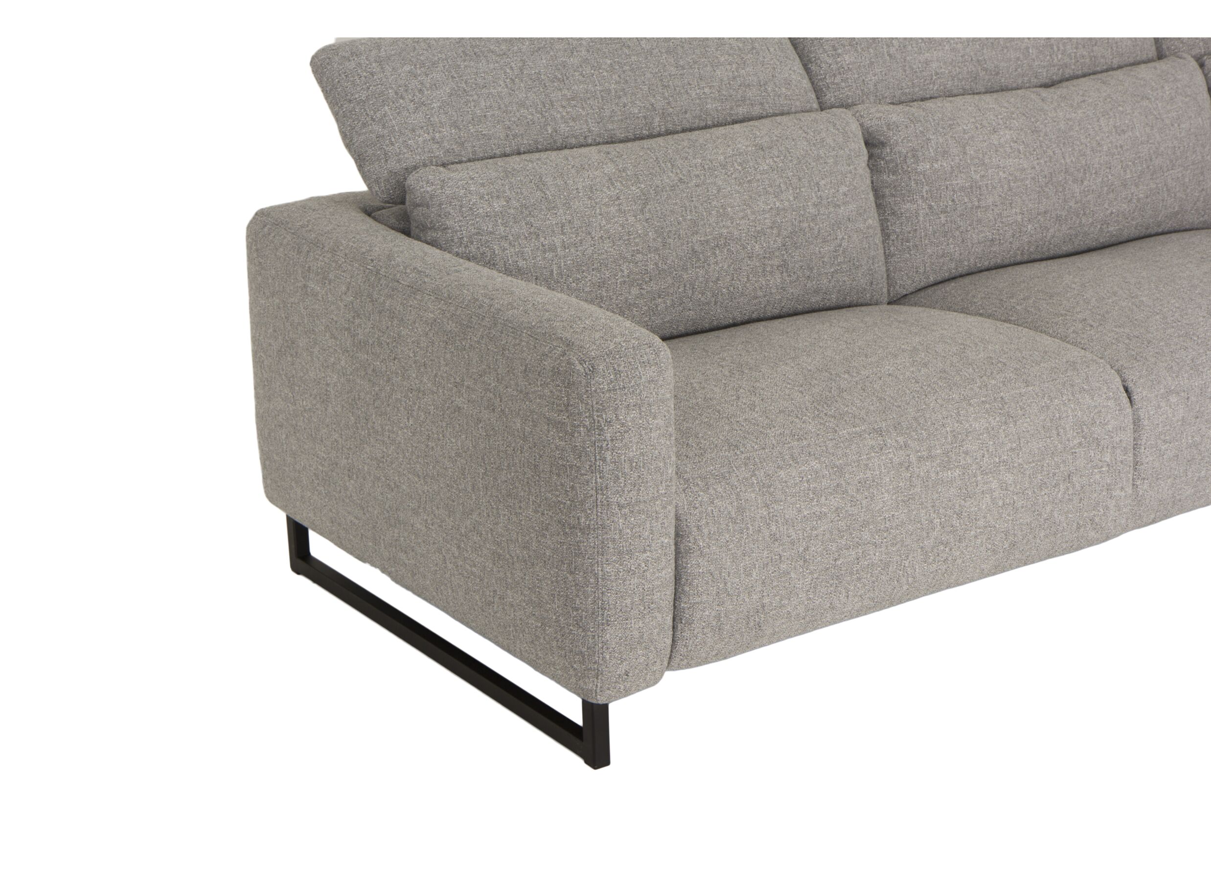 Hoeksalon Lexus 327x189cm - stof - grijs