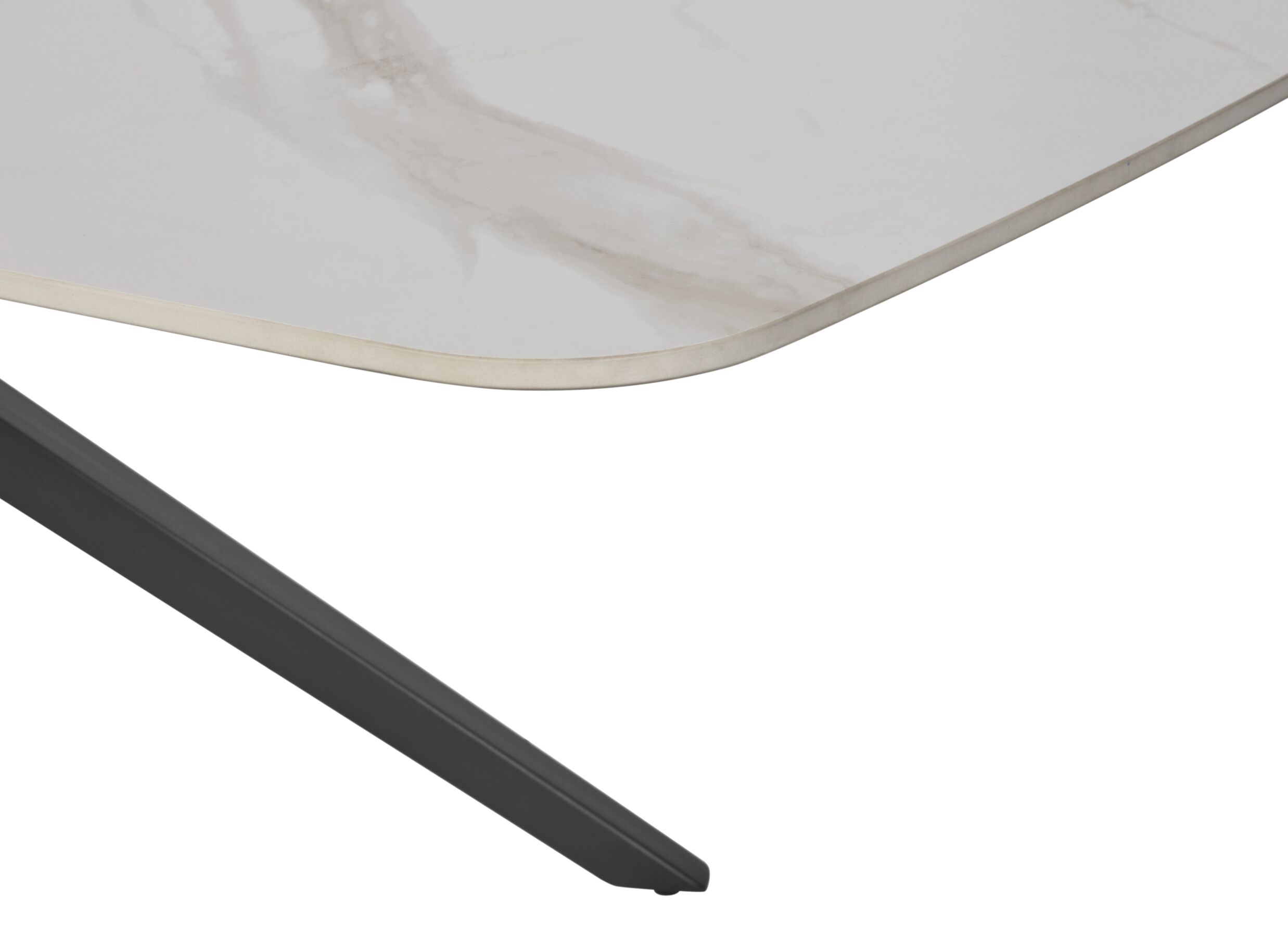 Detail - Table TF2403 110x210cm - céramique - blanc