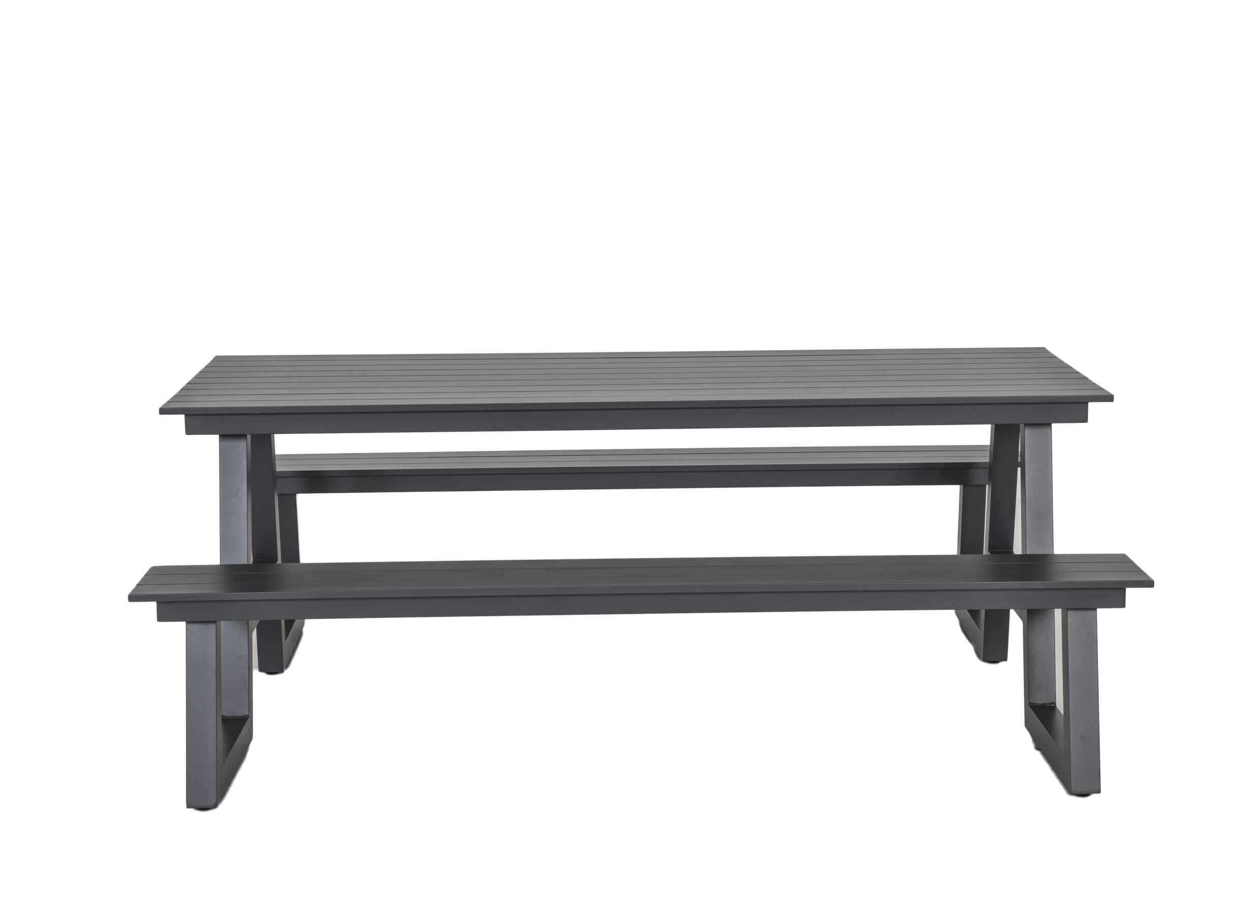 Aperçu - Table pique-nique Santorini173x200cm - aluminium - anthracite