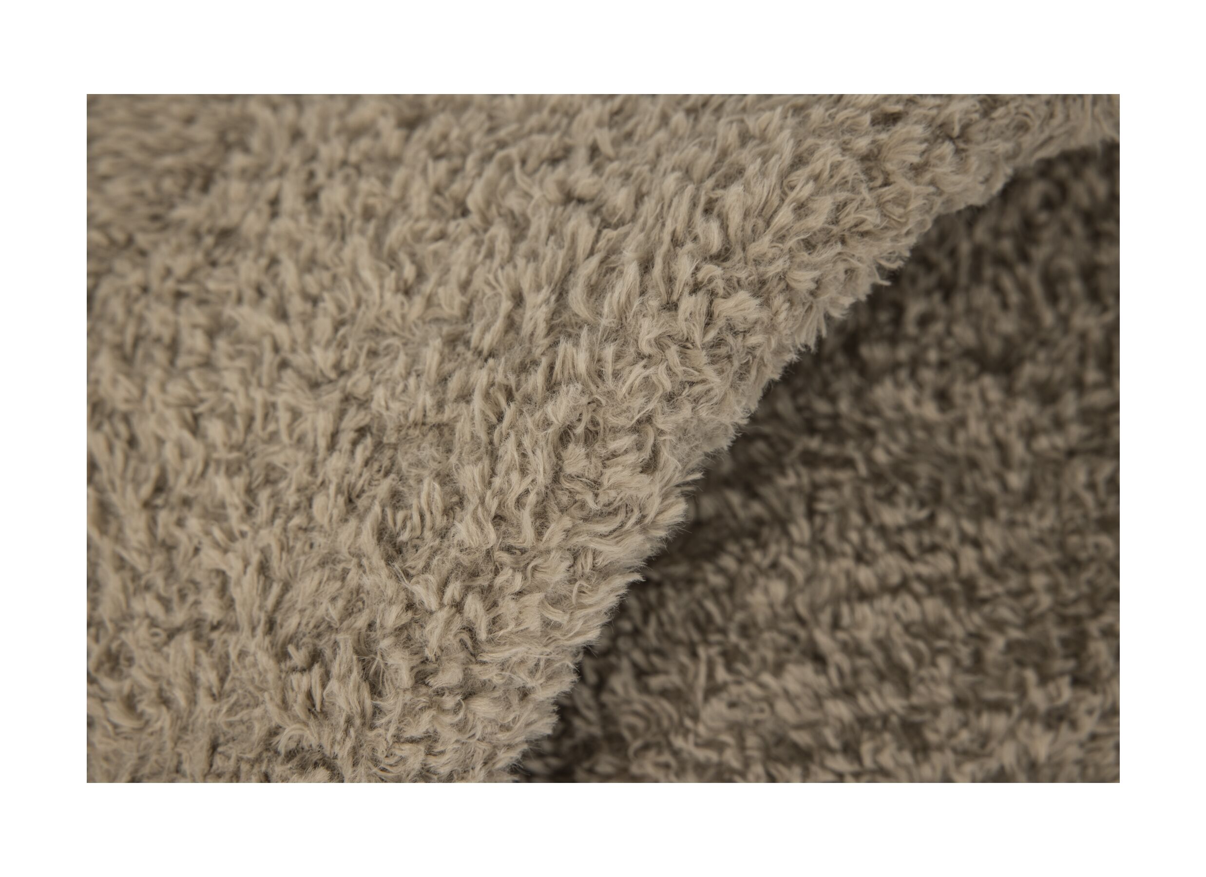Detail - Panier pour chien Curl plush 60x53cm - tissu - beige