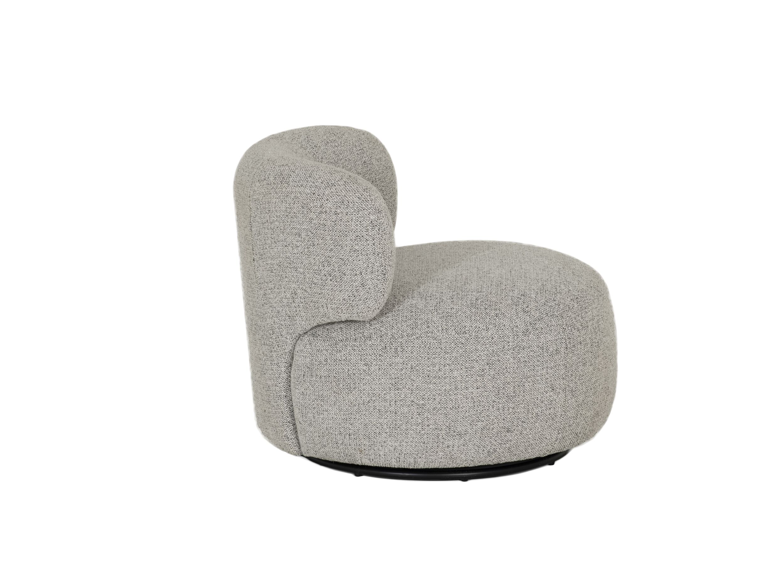Overzichtsfoto - Fauteuil Rege 80x82x68cm - stof - grijs