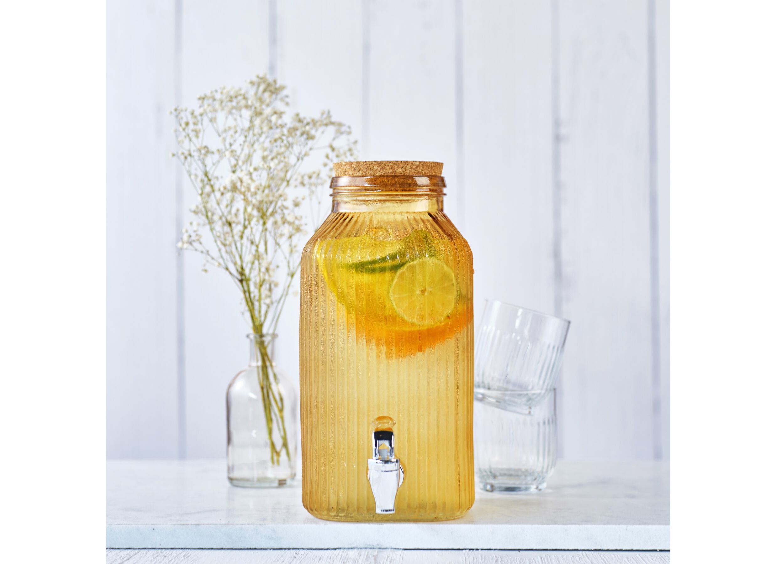 Foto ambiance - Distributeur de boissons Raya 3,35L - verre - ocre