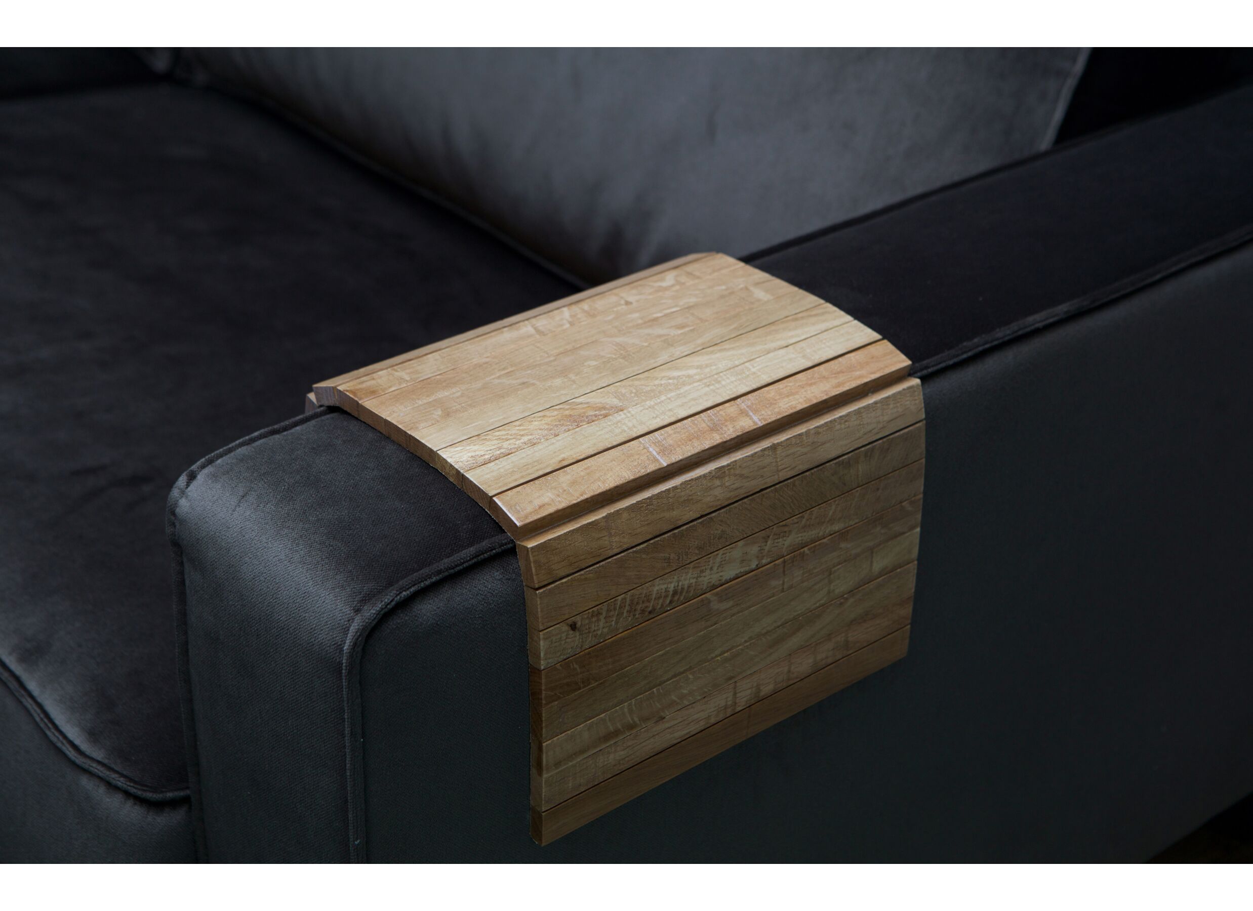 Foto ambiance - Plateau en bois 24x44cm