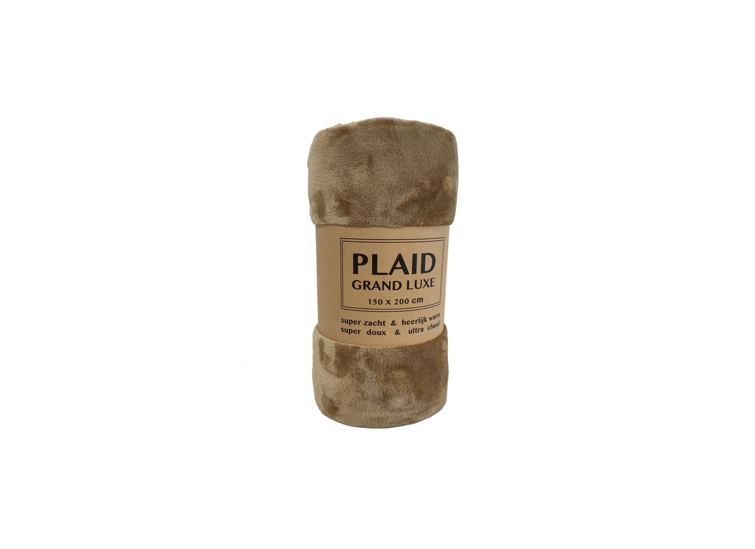 Plaid 130x160cm microfibre camel - Plaid 130x160cm microfibre camel
