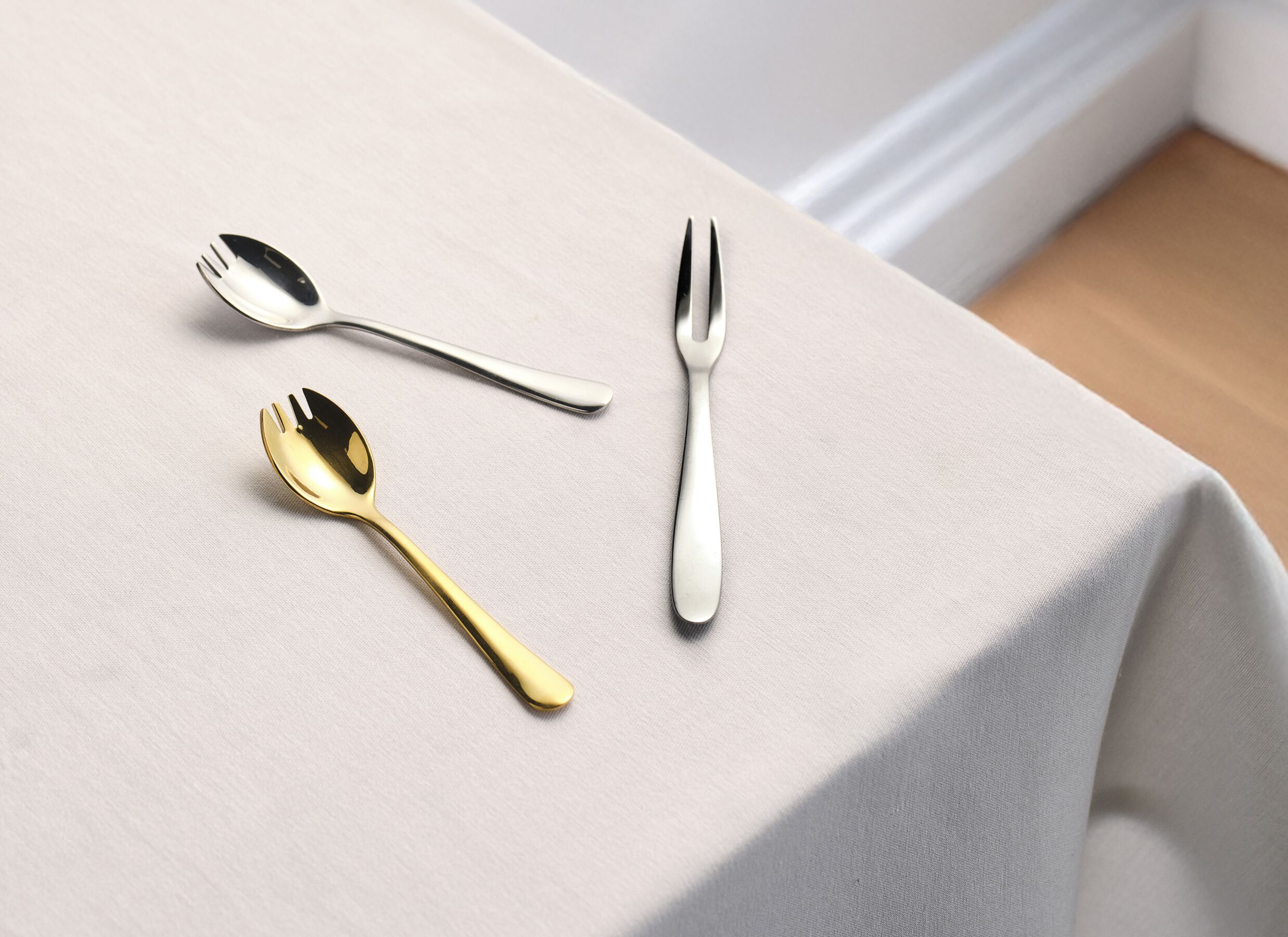 Sfeerfoto - Dessertvork Essentials set van 6