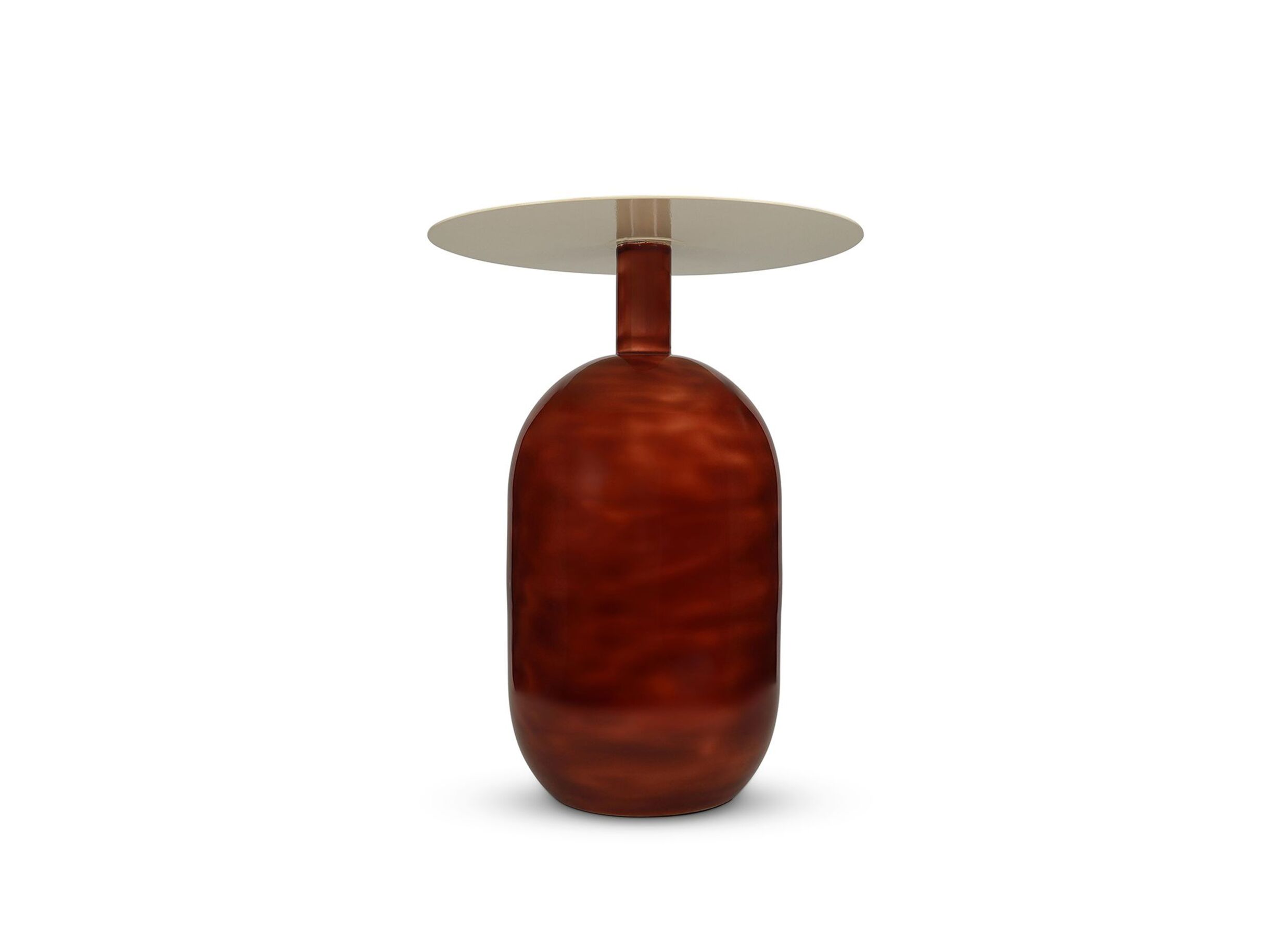 Aperçu - Table d'appoint Mio Ø40xH52cm - métal - red clay