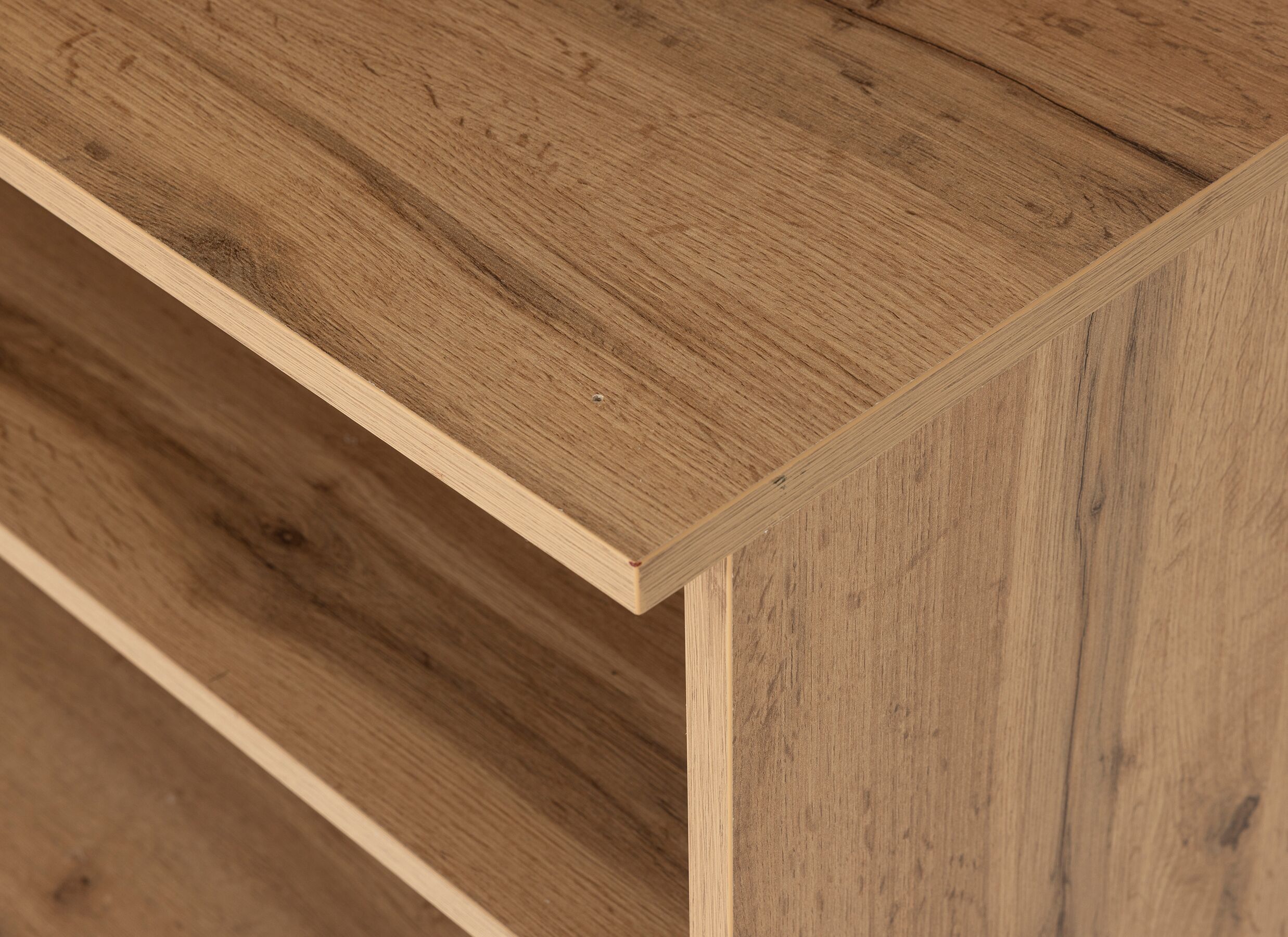 Detail - Meuble d'entrée Tamarisk 140cm - mélamine - wotan oak & noir