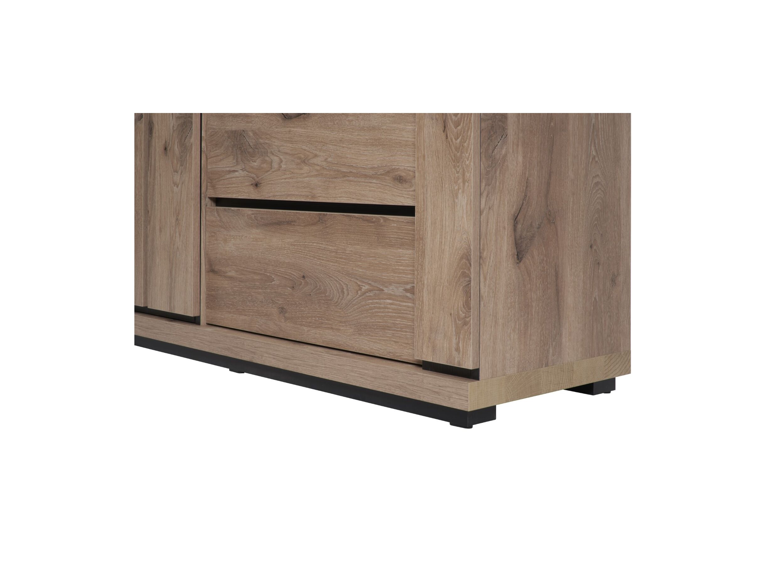 Vitrinekast Stefan 130cm - decor - canyon oak