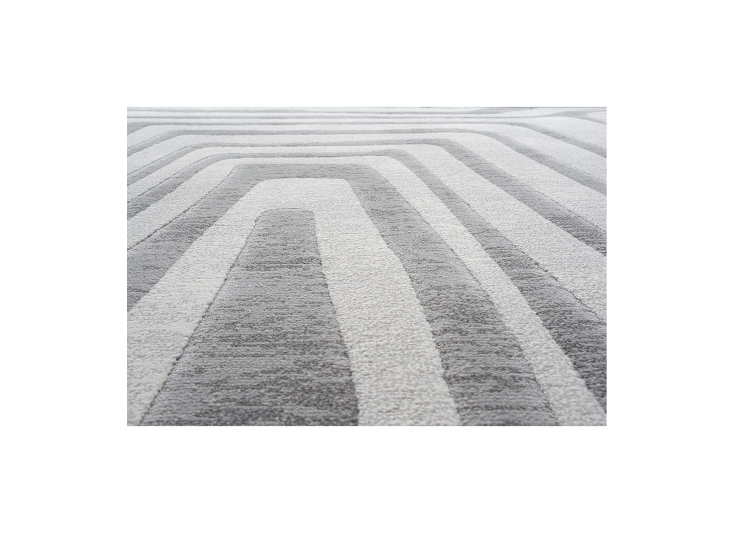 Detailfoto - Tapijt Aspero 330x240cm polyester wit grijs