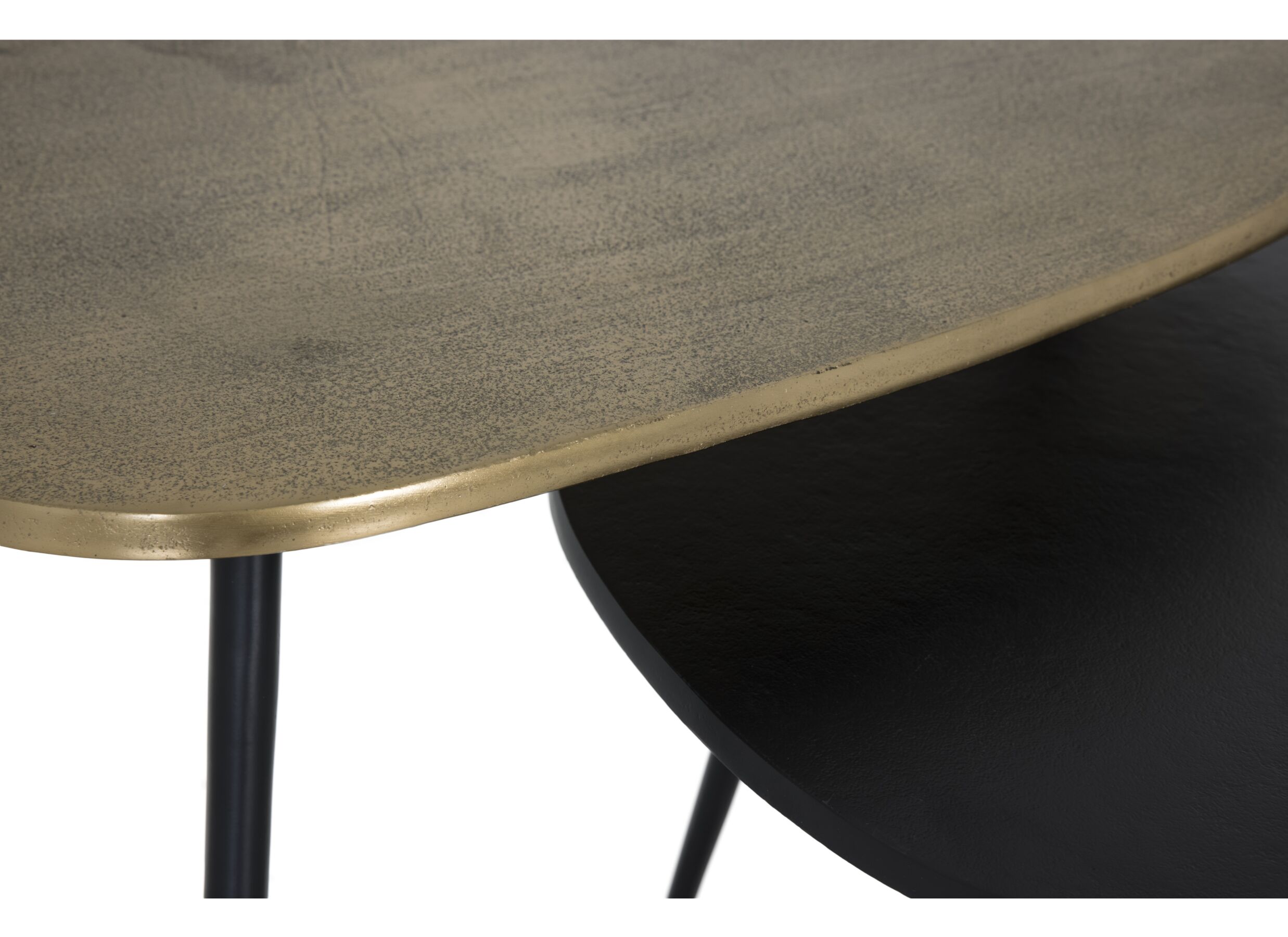 Salontafel Victor ovaal goud zwart