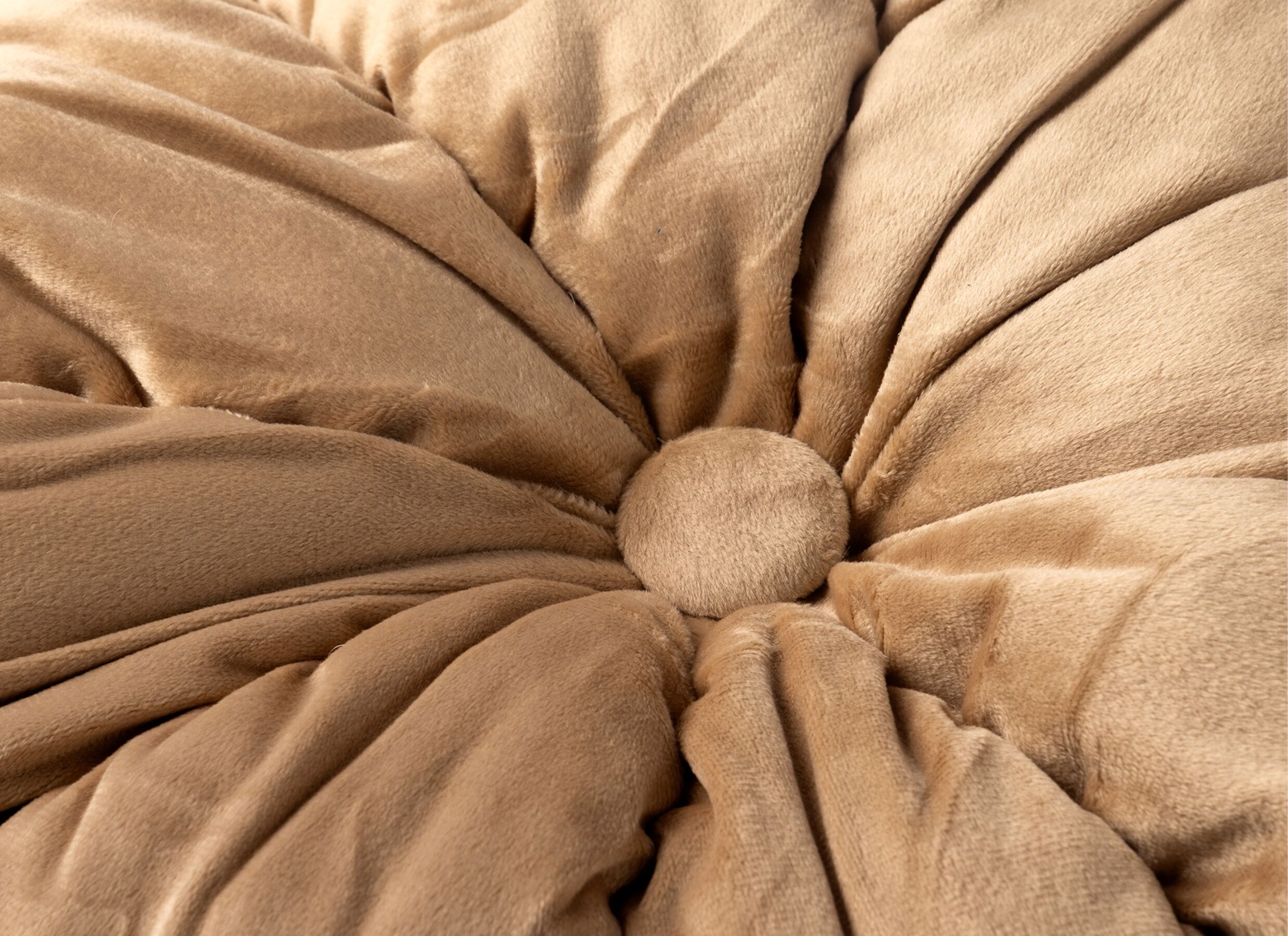 Detail - Coussin Raisa Ø38cm - polyester - irish cream