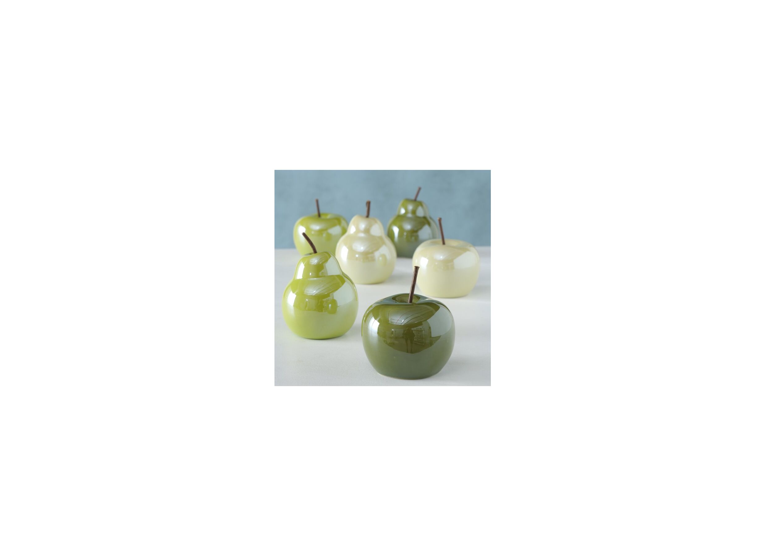 Foto ambiance - Déco Pommes et poires H13cm