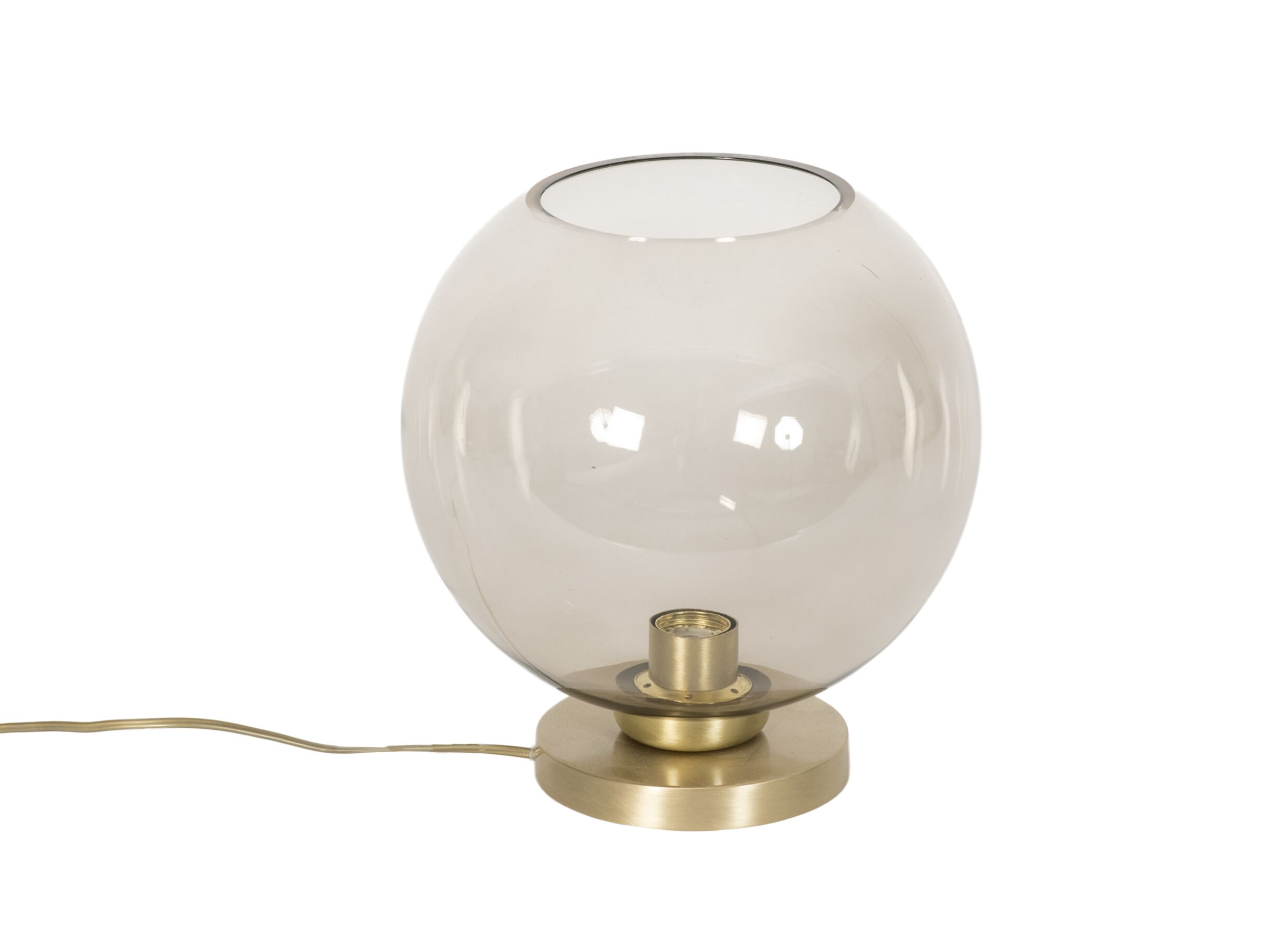 Tafellamp E27 H26cm - metaal/glas - goud - Tafellamp E27 H26cm - metaal/glas - goud