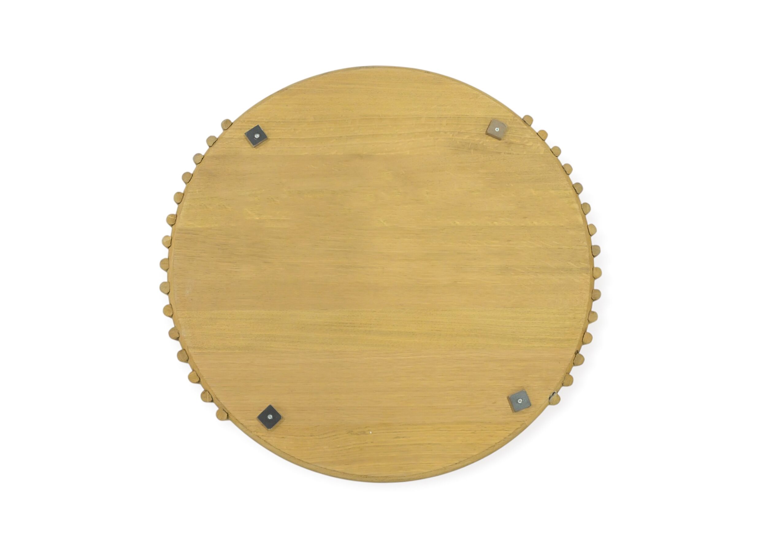 Overzichtsfoto - Salontafel Bulli 78x76x46cm - hout massief & fineer - naturel