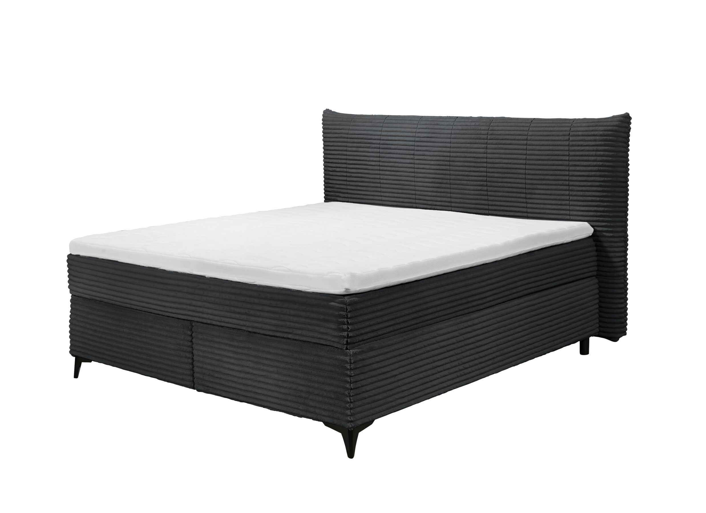 Boxspring Seattle 180x200cm - stof - zwart - Boxspring Seattle 180x200cm - tissu - noir