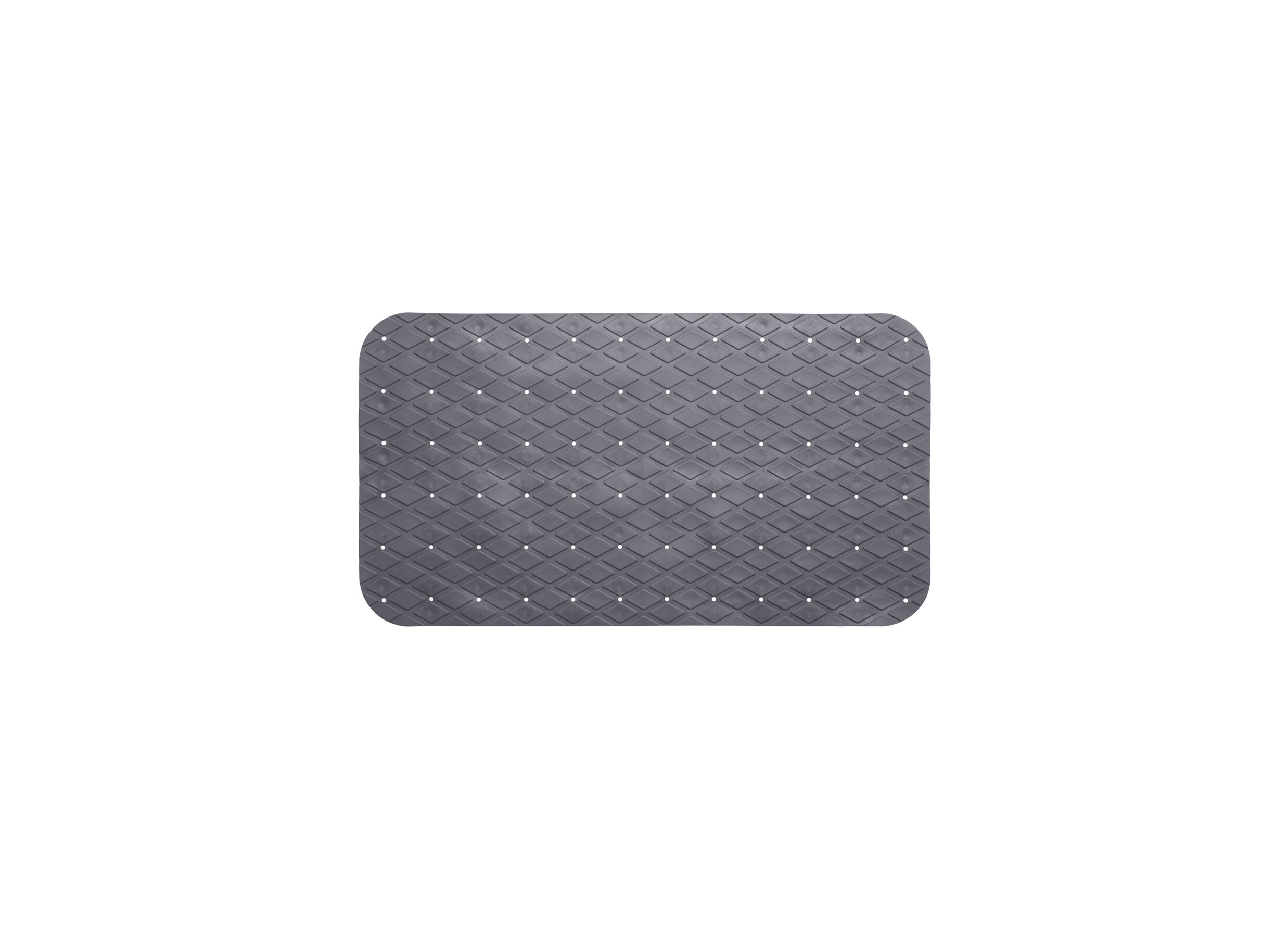 Badmat antislip 69x39cm grijs