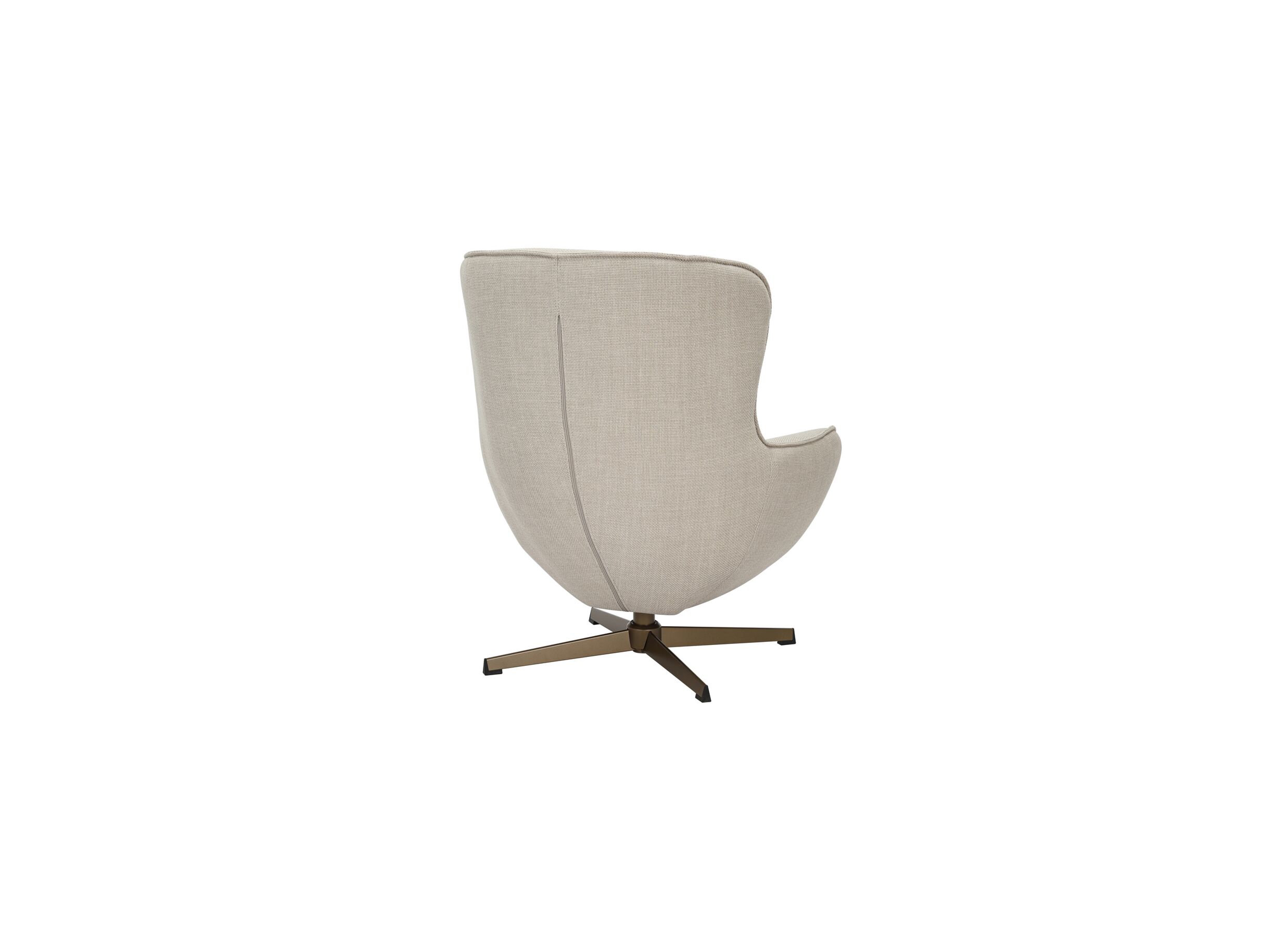 Aperçu - Fauteuil pivotant Moana 76x87,5x90cm - fibre polyester - beige