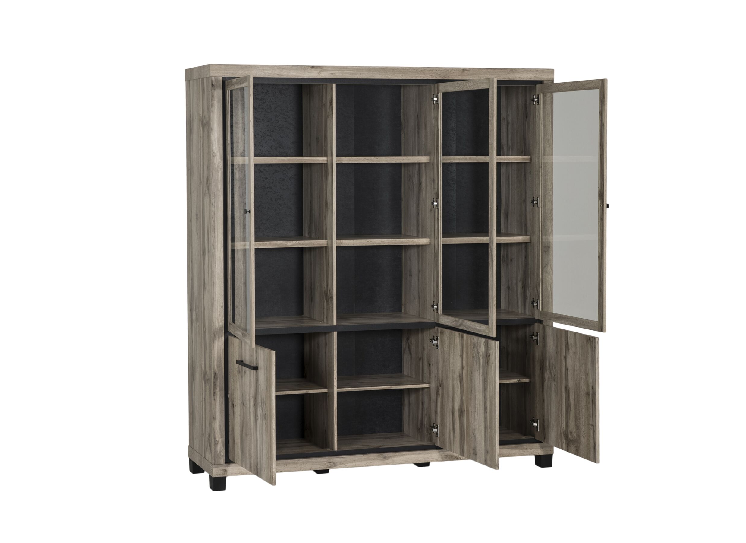 Indeling - Vitrinekast Elegance 191cm - decor - canada oak