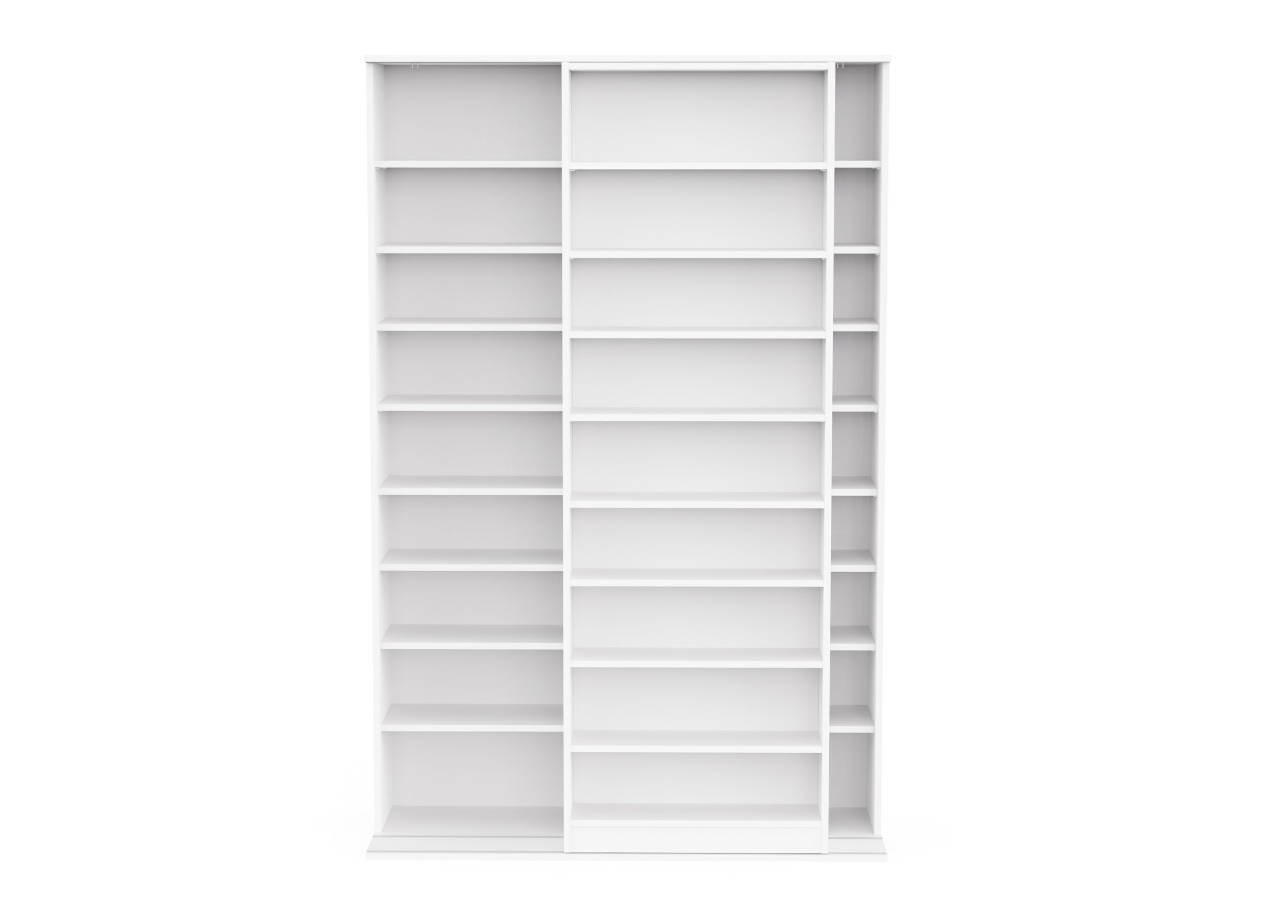 Overzichtsfoto - Boekenrek Bento 117x44x179cm - decor - wit