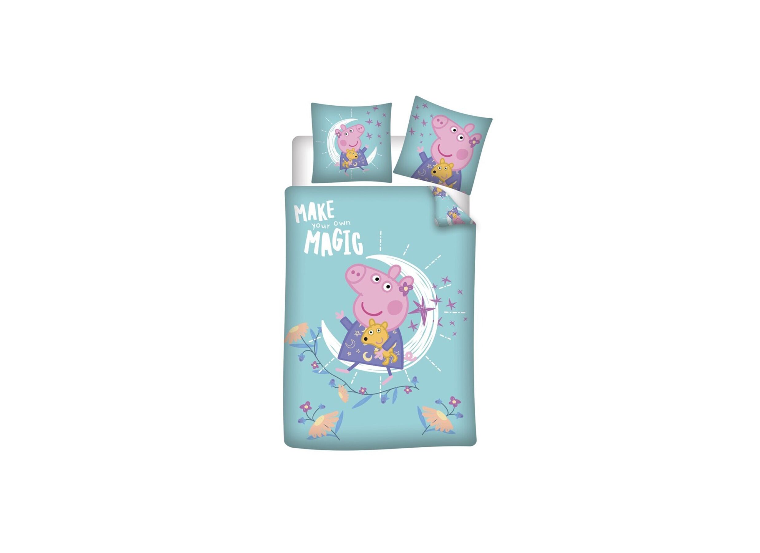 Dekbedovertrek Peppa Pig 140x200cm microvezel