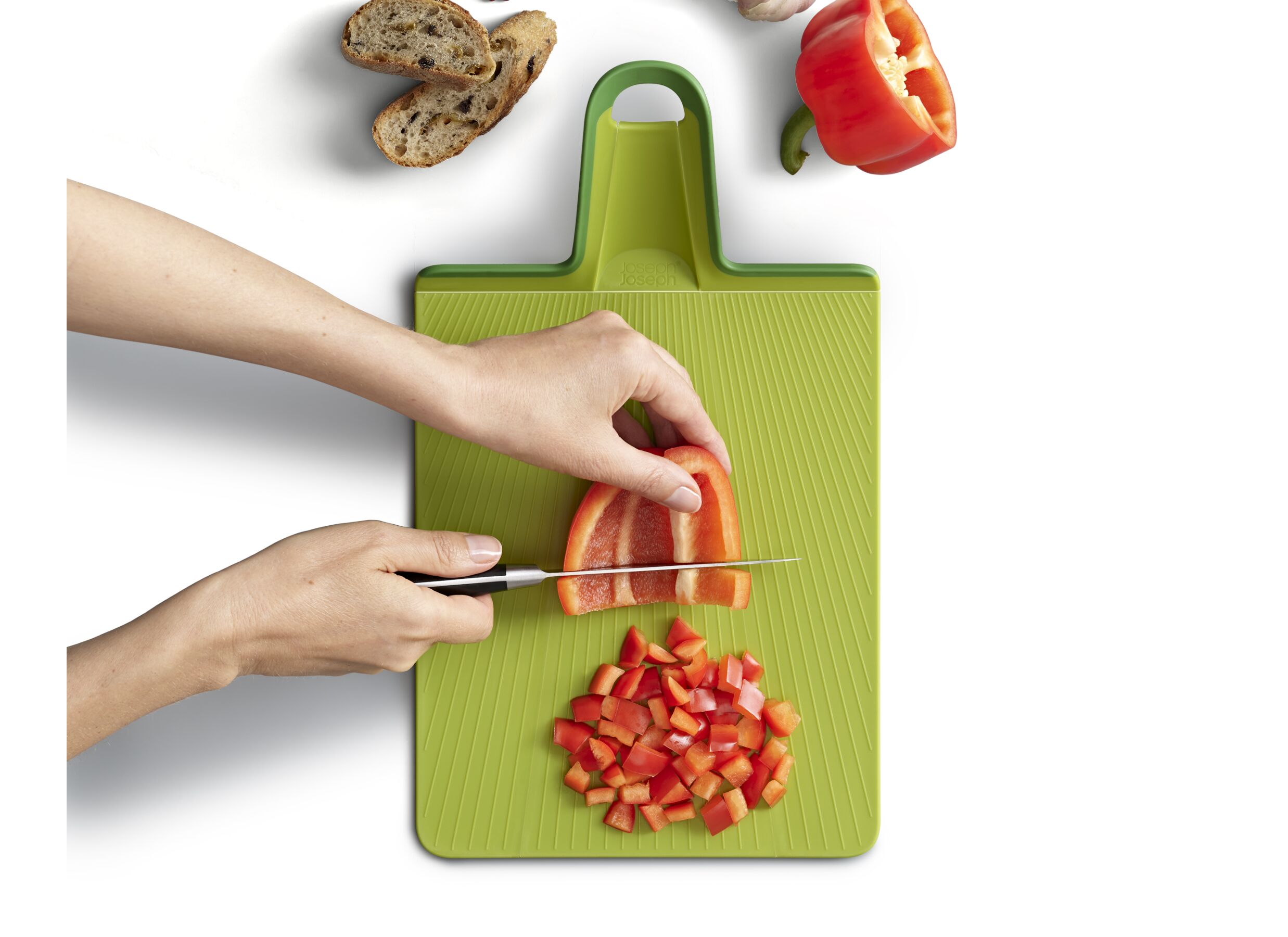 Foto ambiance - Planche à decouper Chop2Pot Plus Pliable 37,5x21,2cm