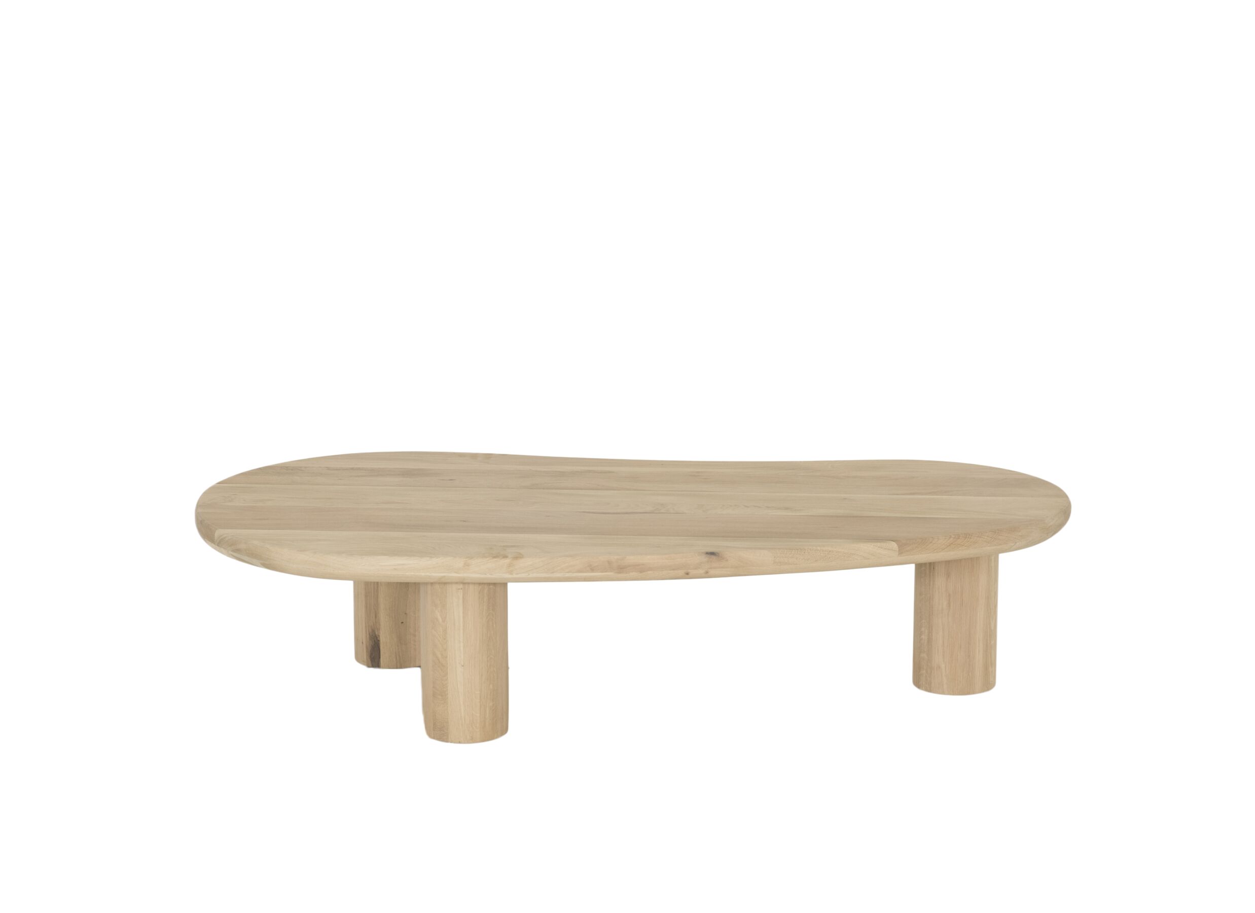 Table basse Nephro 120x60cm - chêne massif - naturel