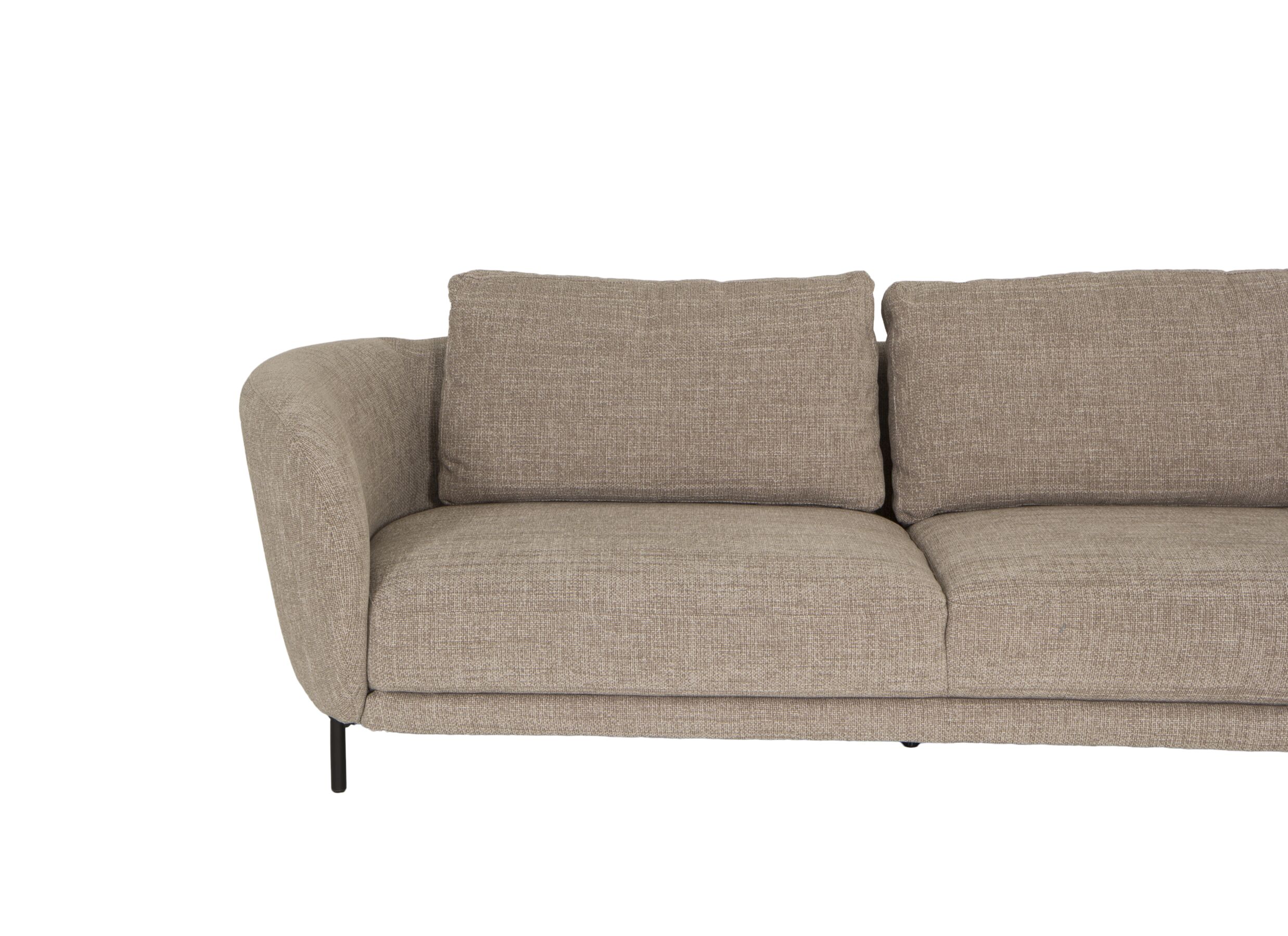 Hoeksalon Carre 311x154cm - stof - zand