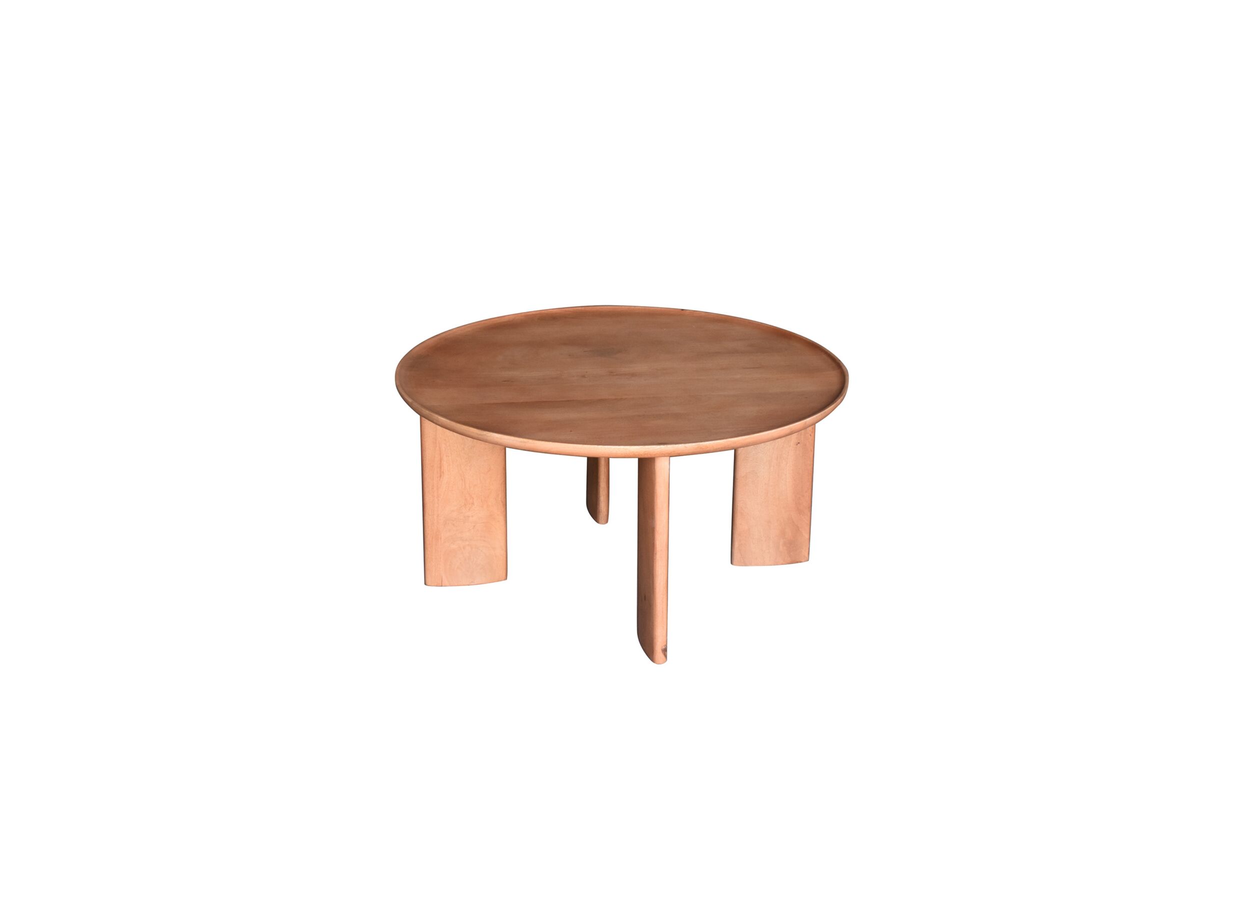 Aperçu - Table d'appoint Spinoza Ø80cm - manguier massif - naturel