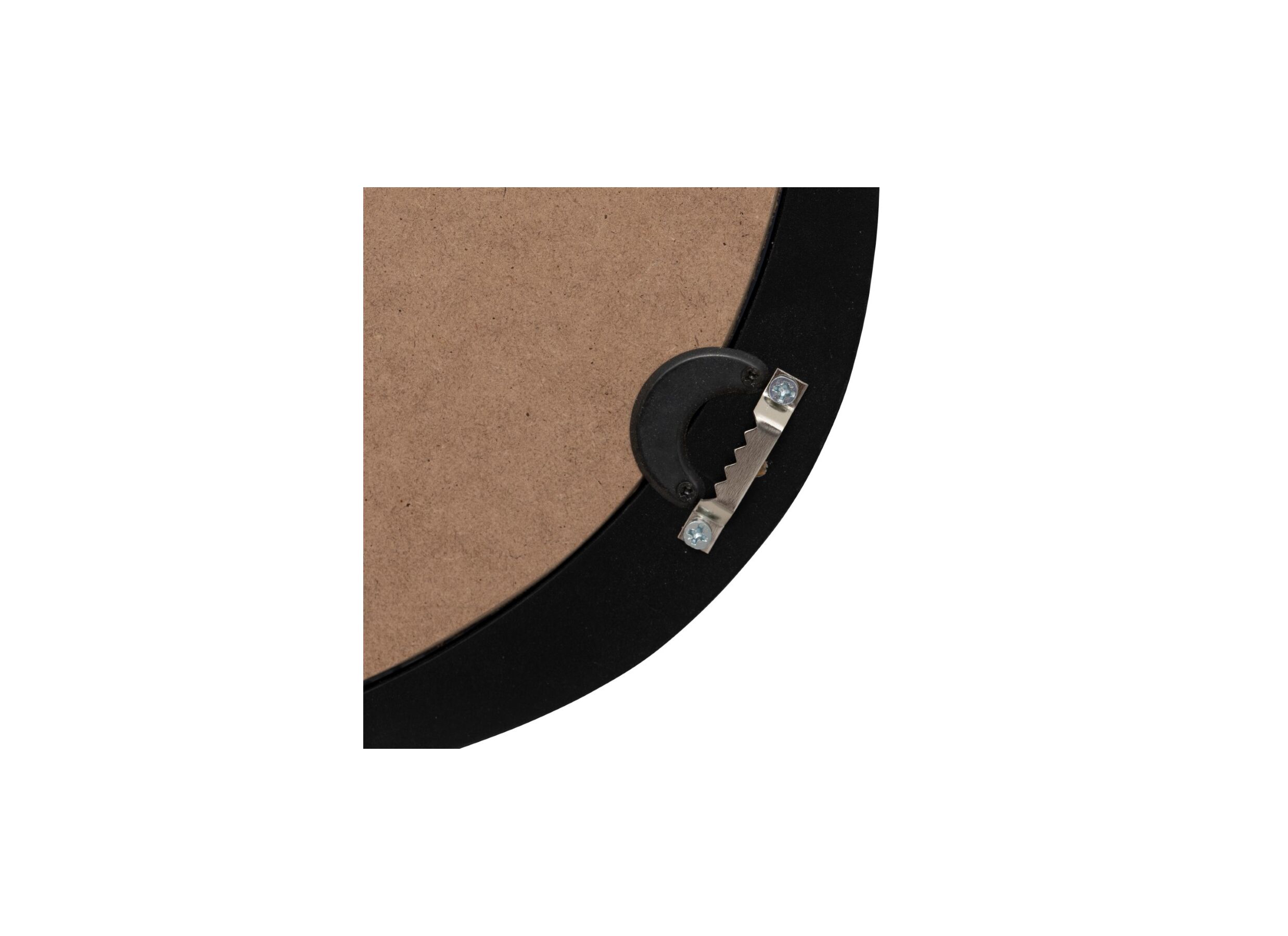 Detail - Miroir Wayne 63x57cm - MDF/verre - noir