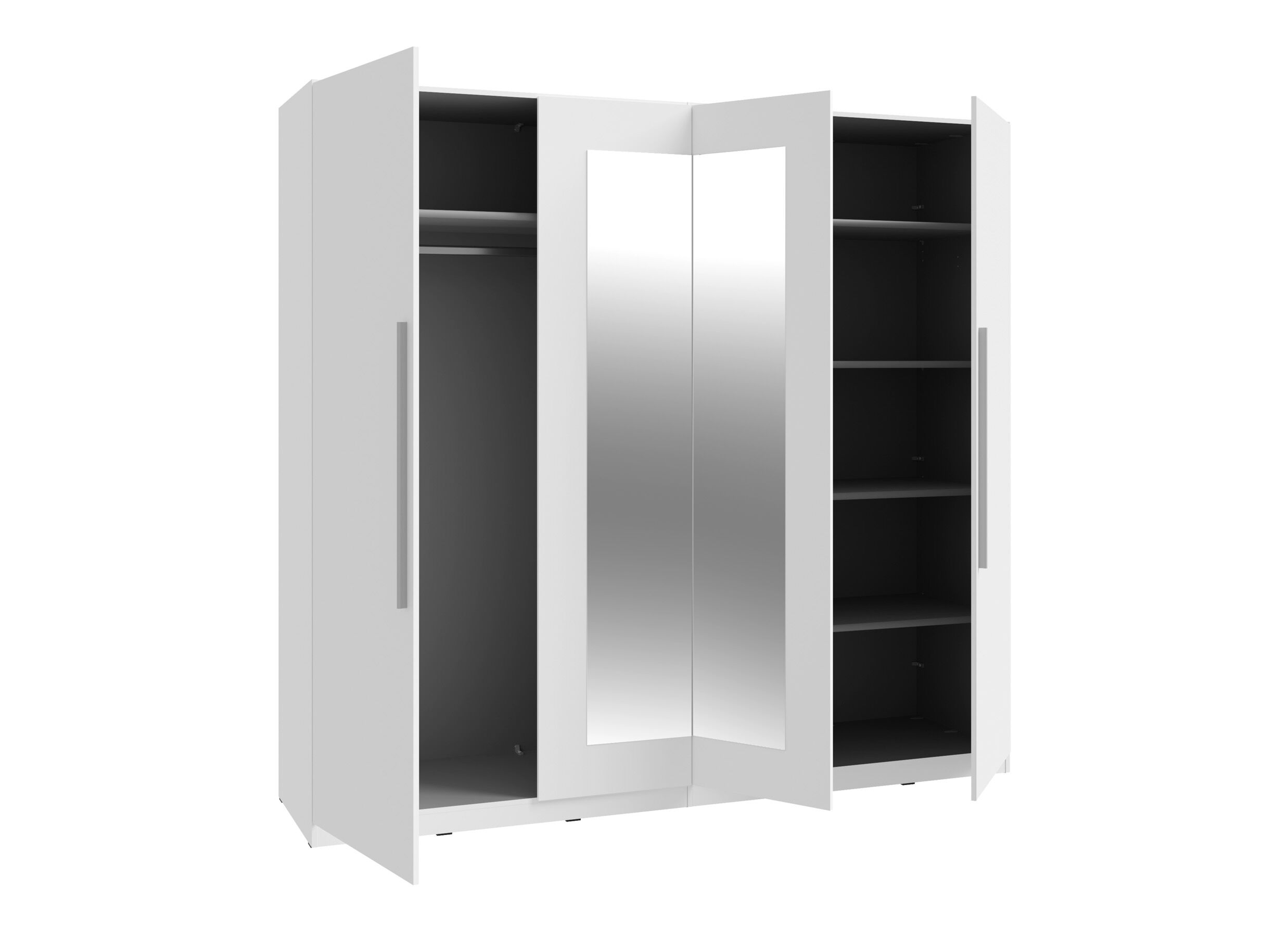 Disposition - Garde-robe Helen 228cm - décor - blanc