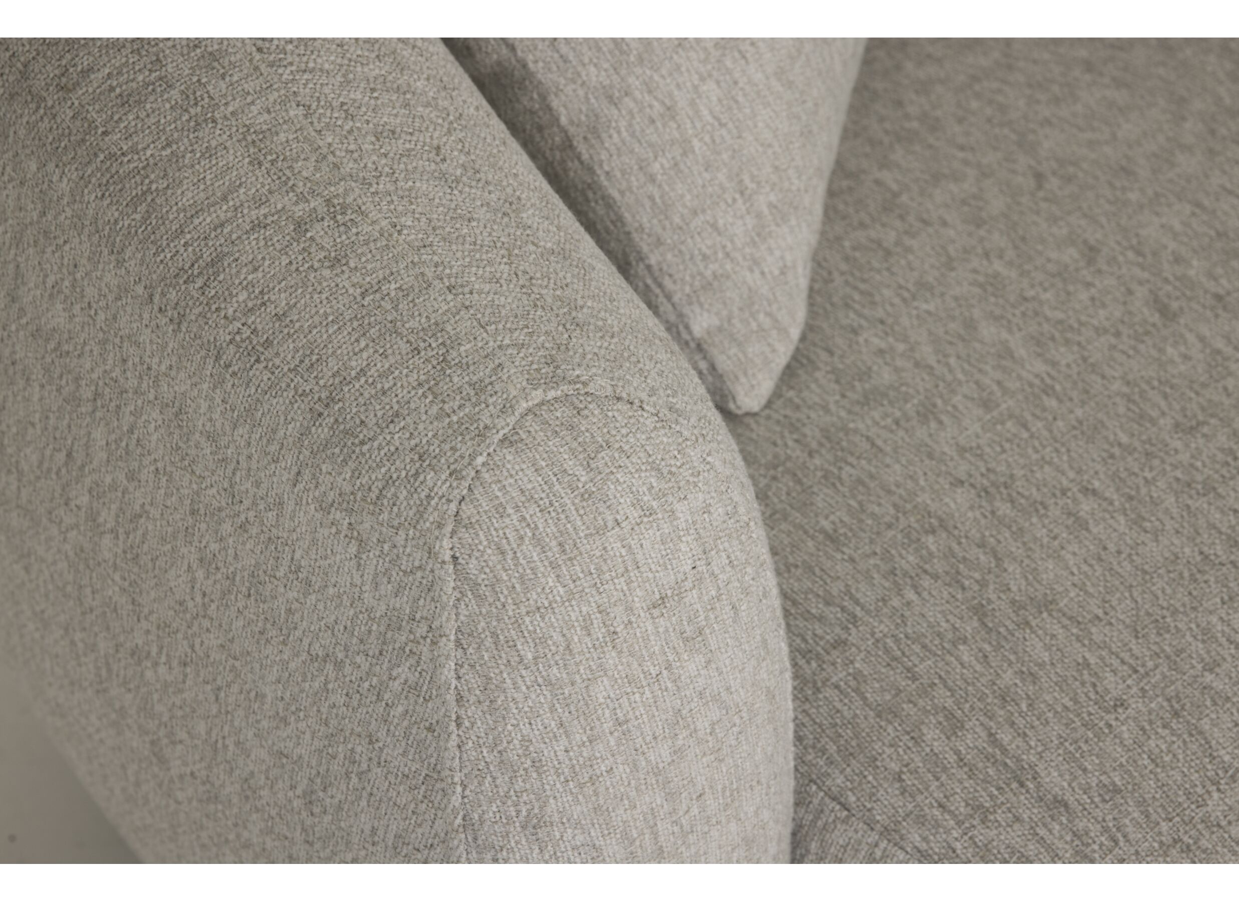 Detailfoto - Zetel Aegea 3-zit - polyestervezel - lichtgrijs