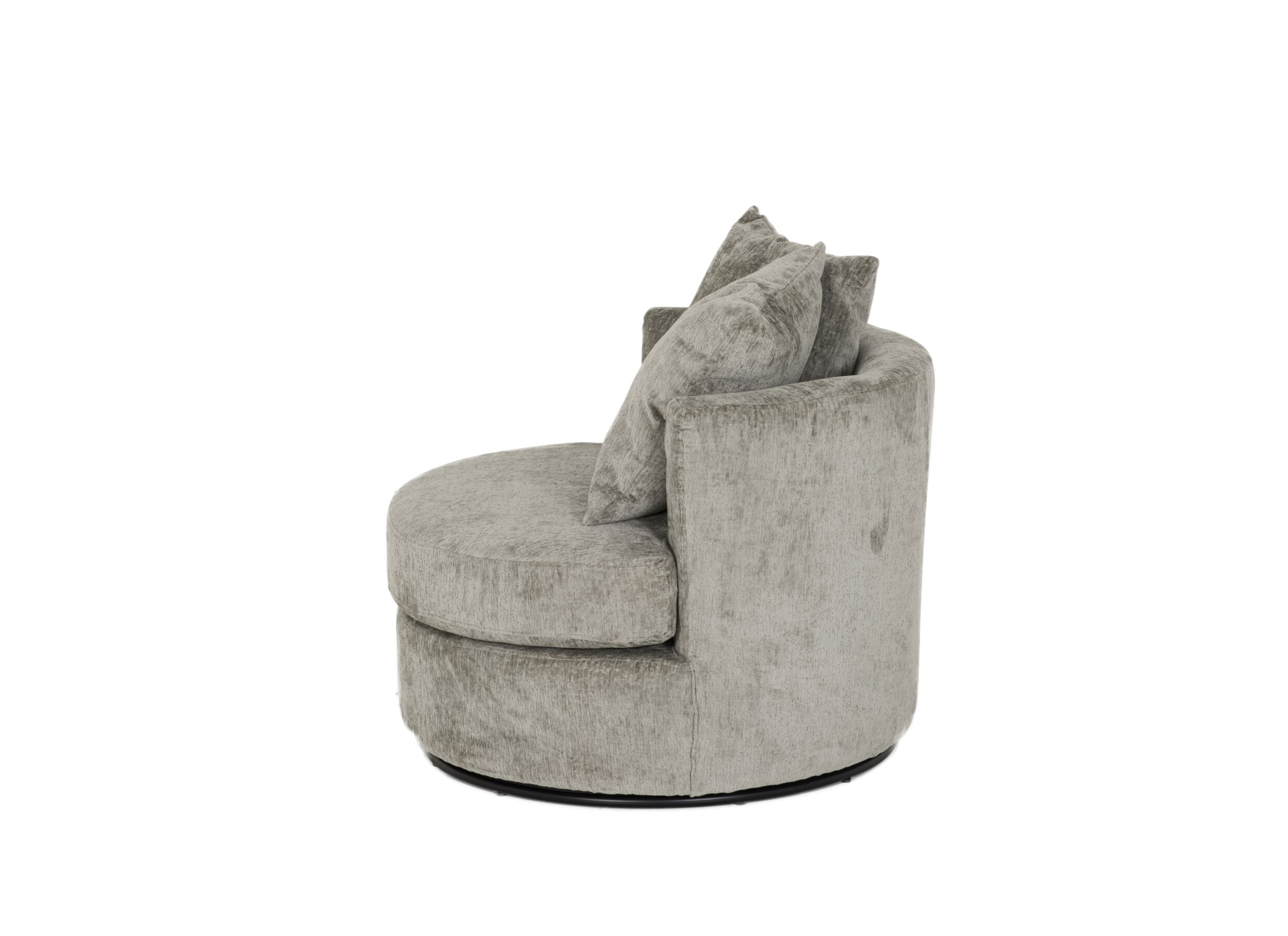 Fauteuil pivotant Dynamo 93,5x88x84cm - tissu - greige