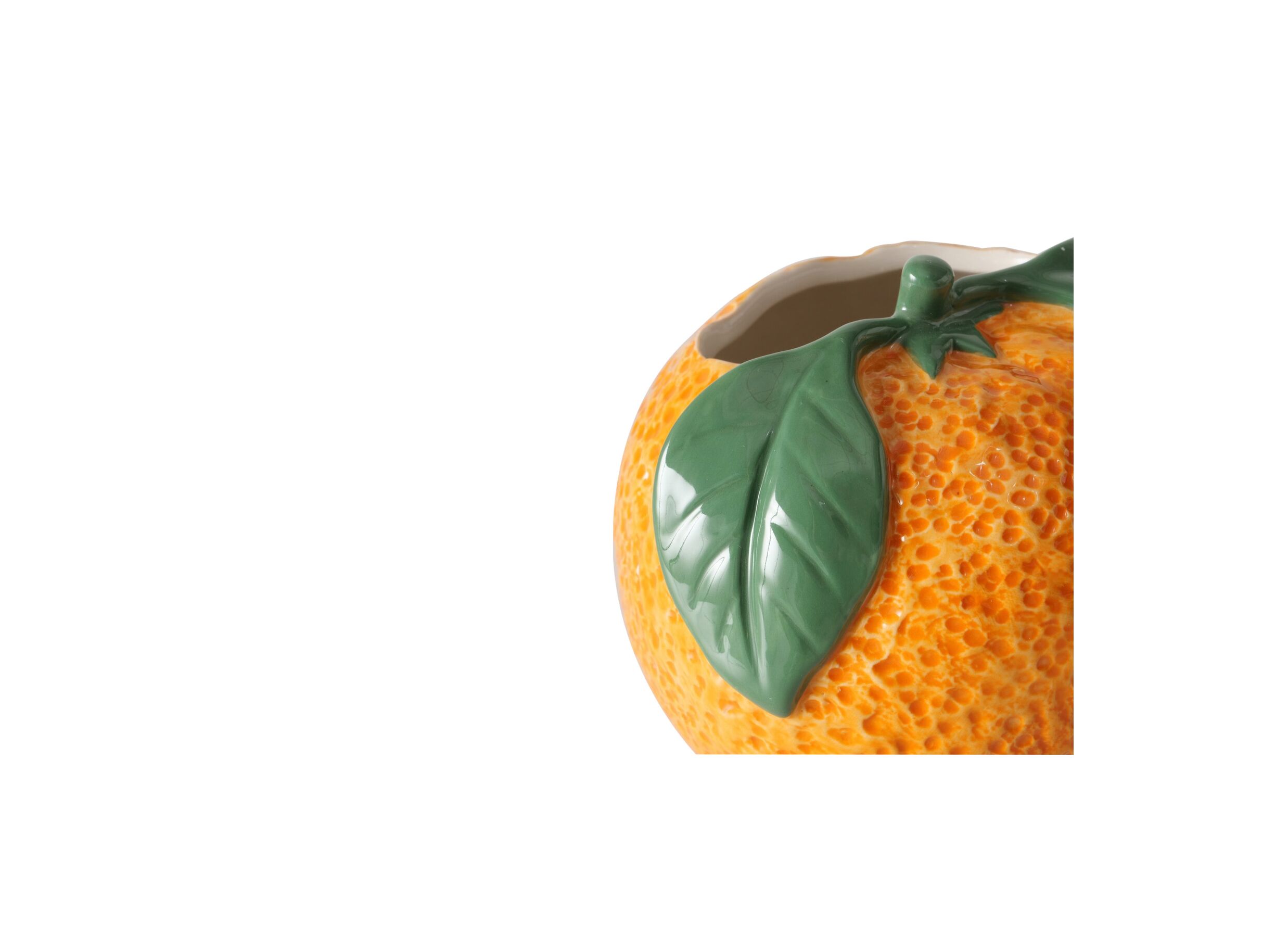 Detail - Vase Orange H12,8cm - céramique - orange