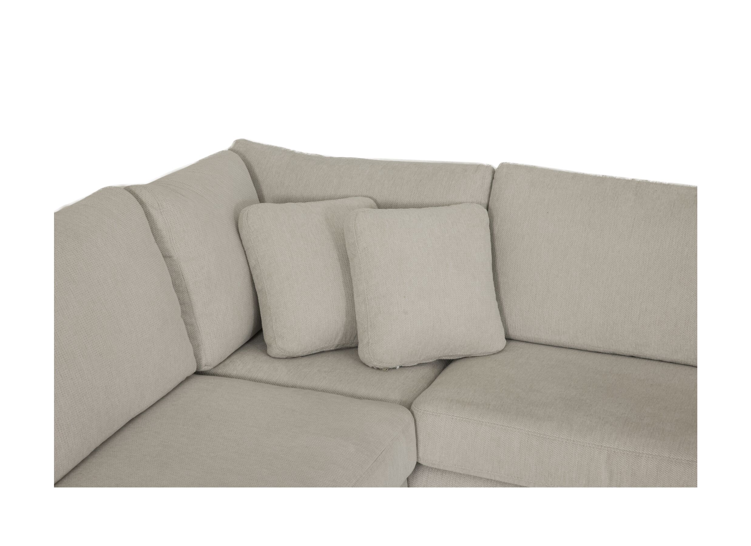 Detail - Canapé d'angle Izmir 378x230cm - tissu - greige