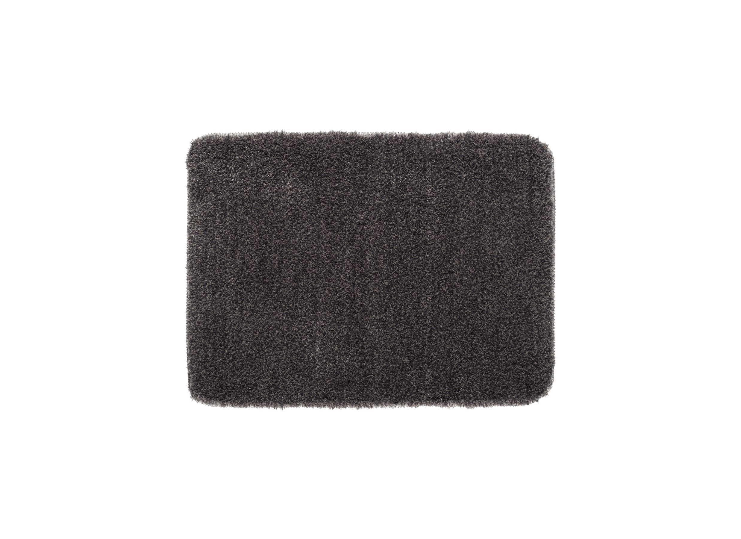 Badmat Arizona 78x50cm - polyester - donkergrijs - Badmat Arizona 78x50cm - polyester - donkergrijs