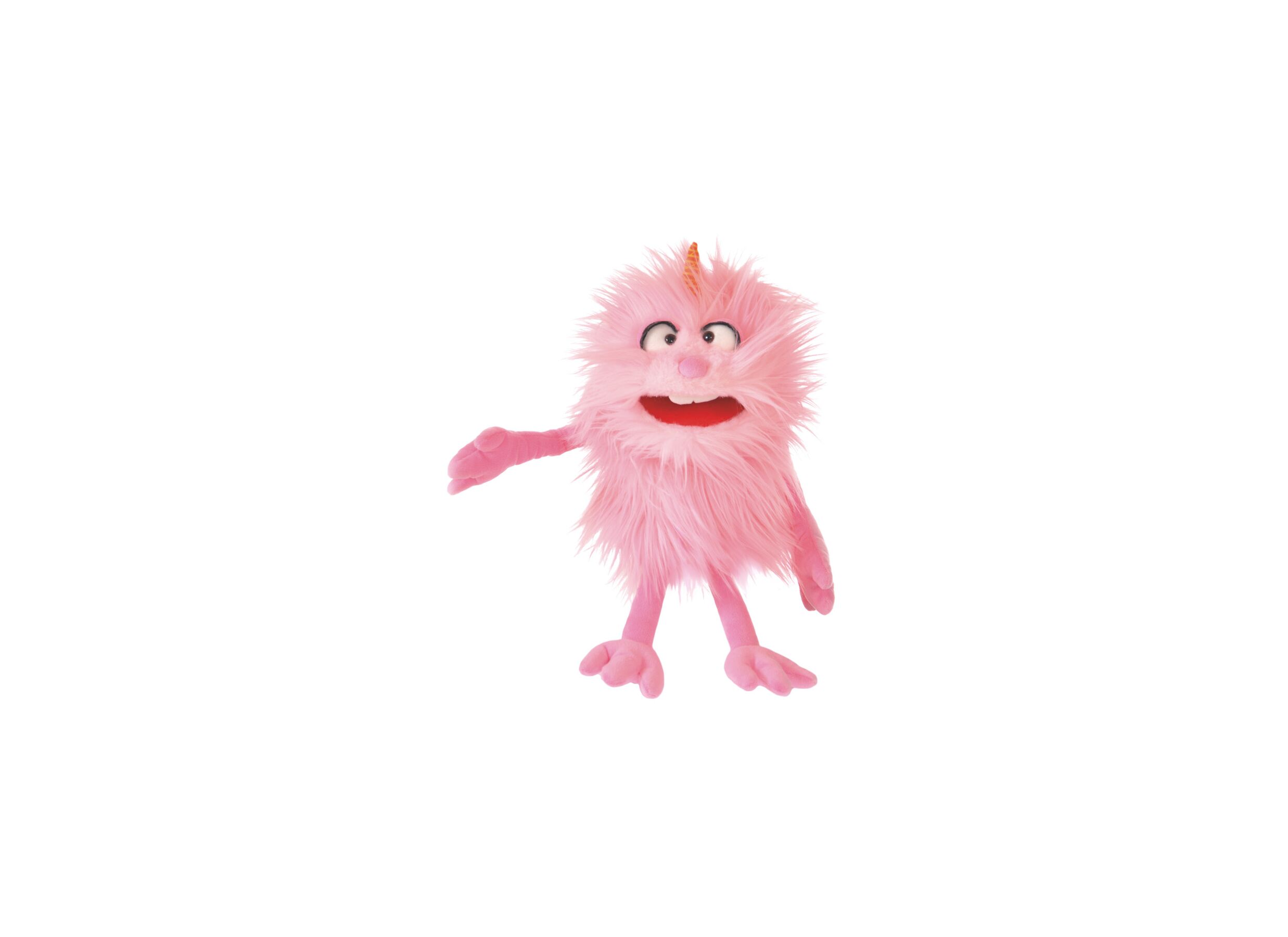 Aperçu - Marionnette à main Monster to go Bonsche H30cm - polyester - rose