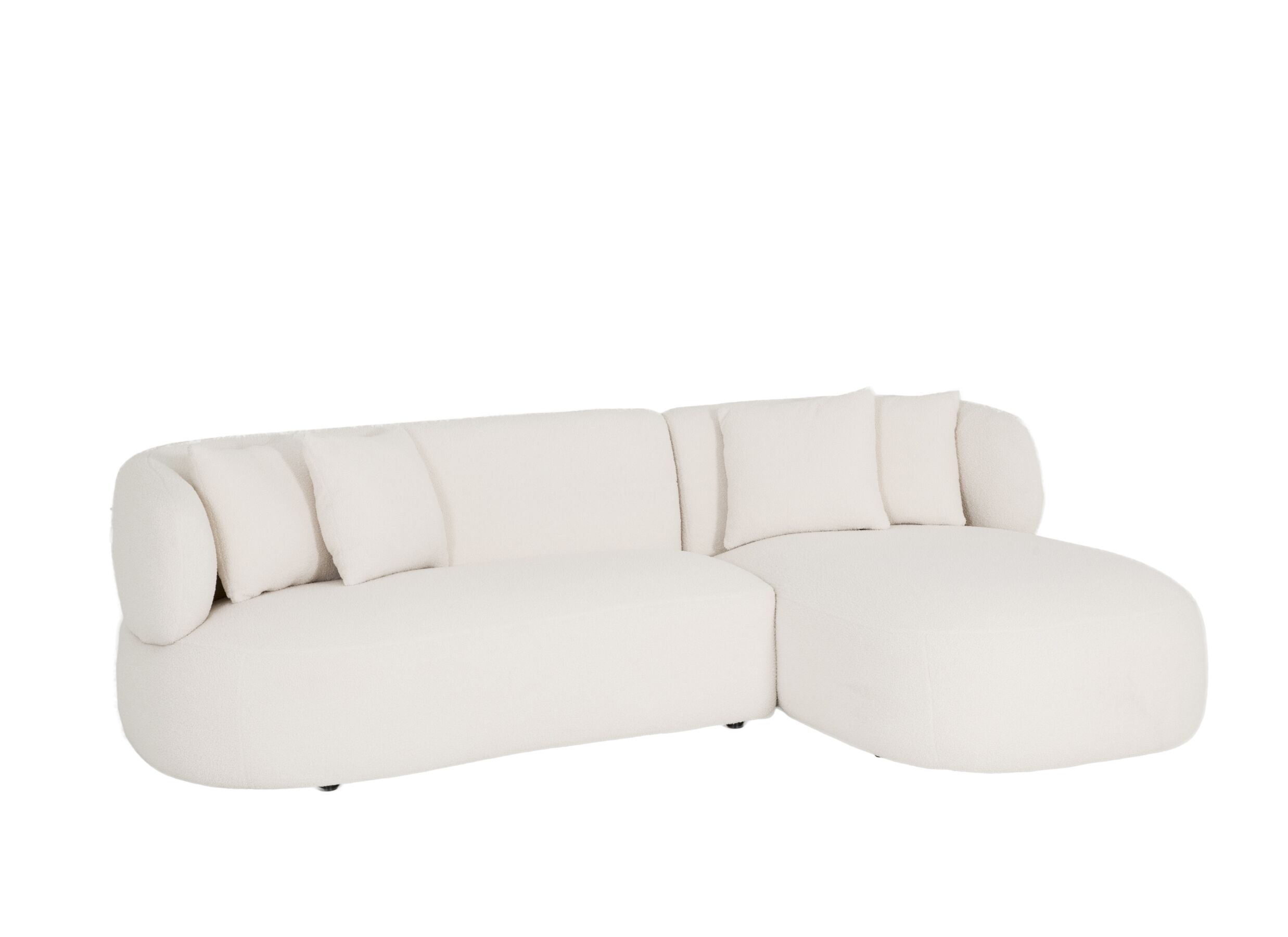 Hoeksalon Rumi bouclé wit - Hoeksalon Rumi bouclé wit