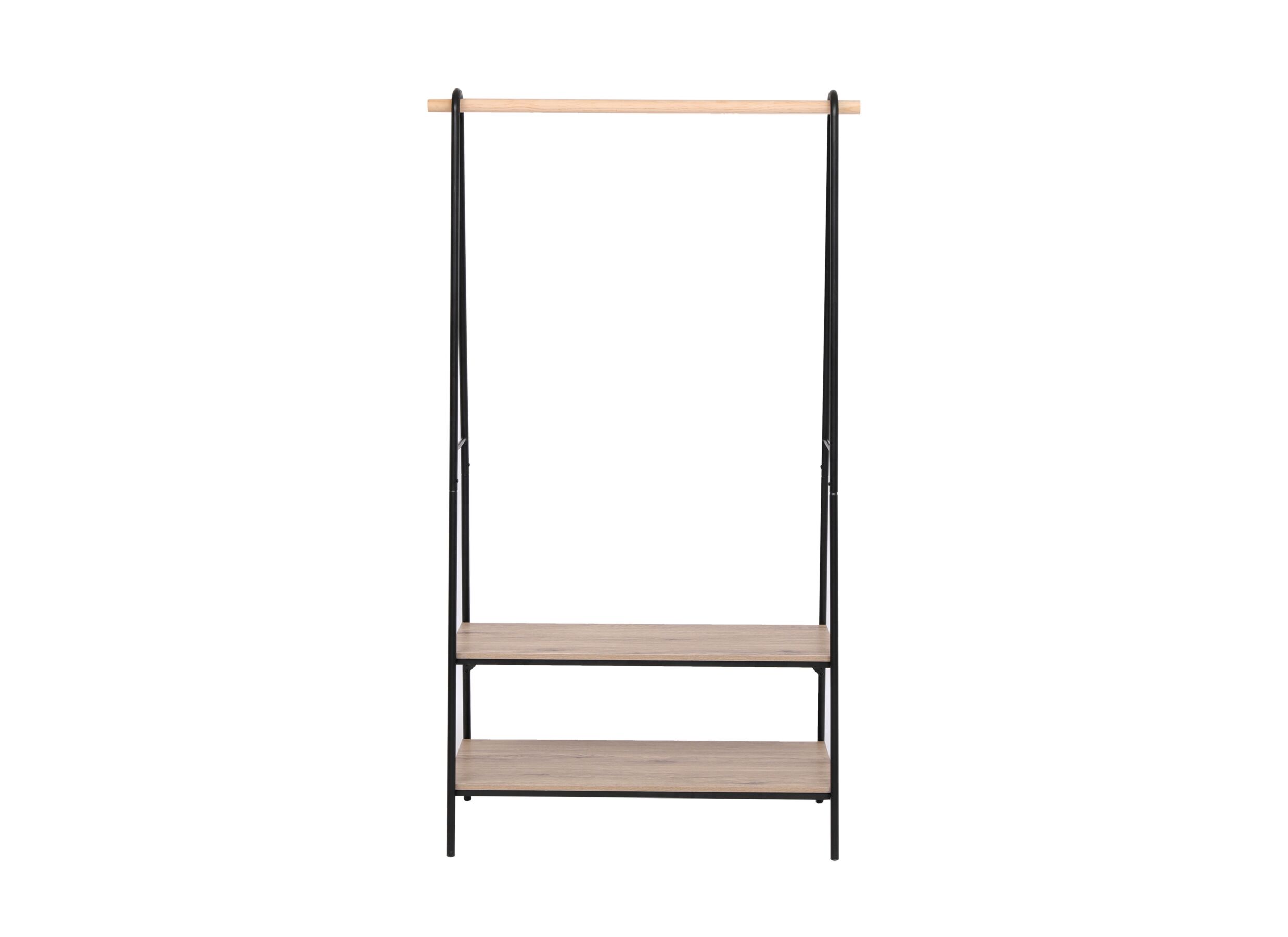 Aperçu - Portant Hive 60x35x145cm - décor & métal - white ash & noir