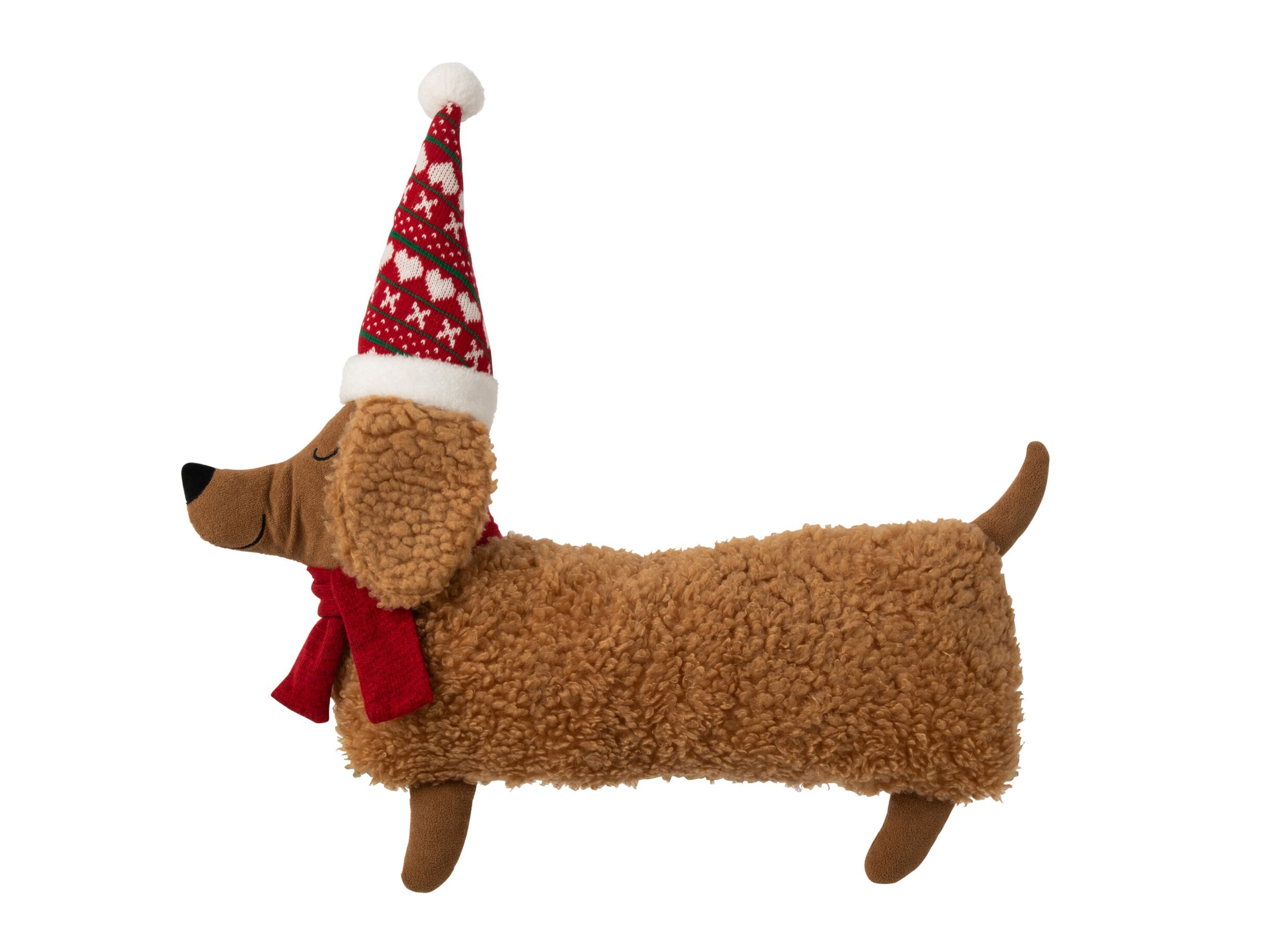 Plus Important - Coussin Chien 64x60cm - polyester - marron