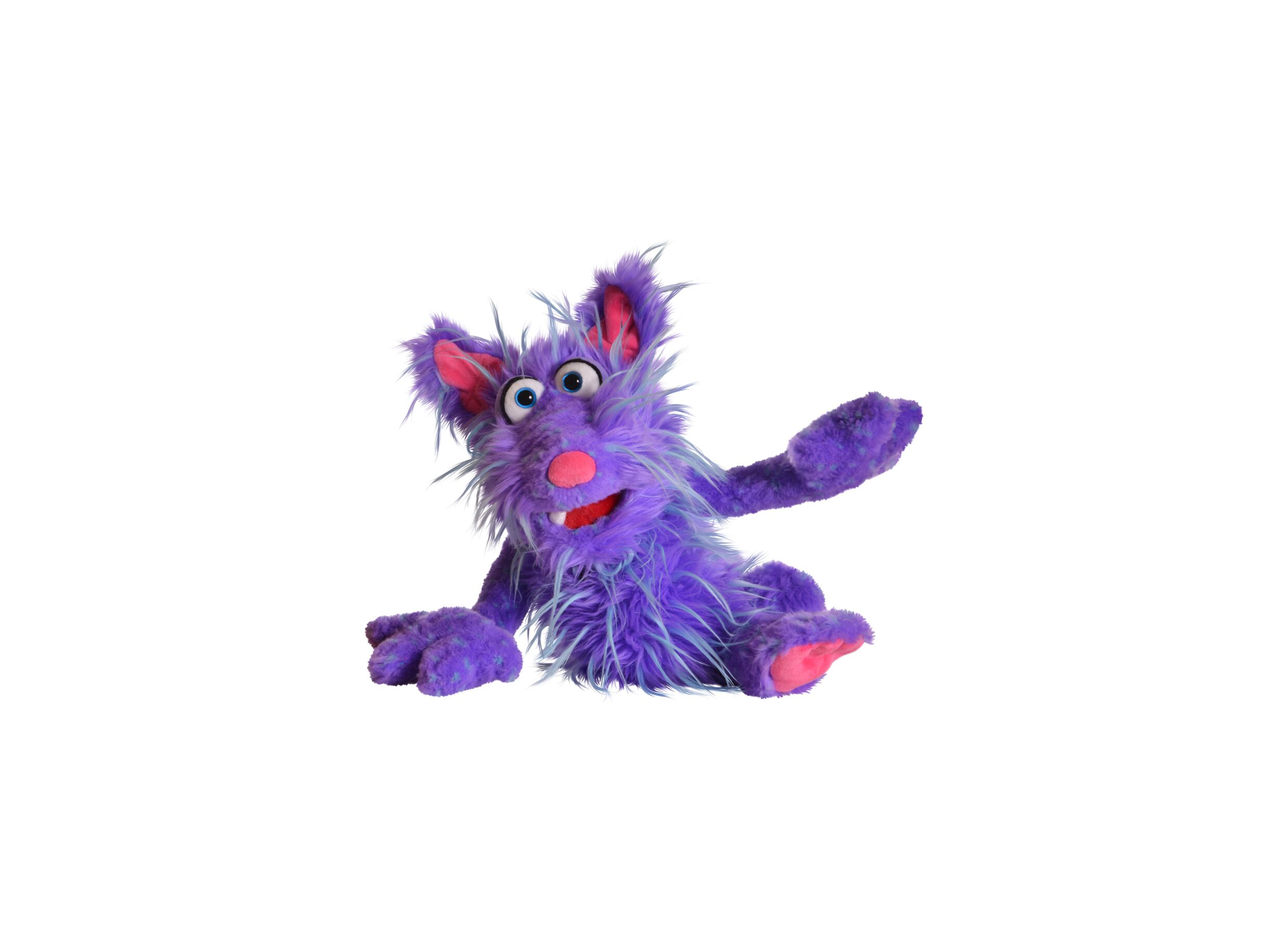 Aperçu - Marionnette à main Monster to go Tofu H40cm - polyester - pourpre