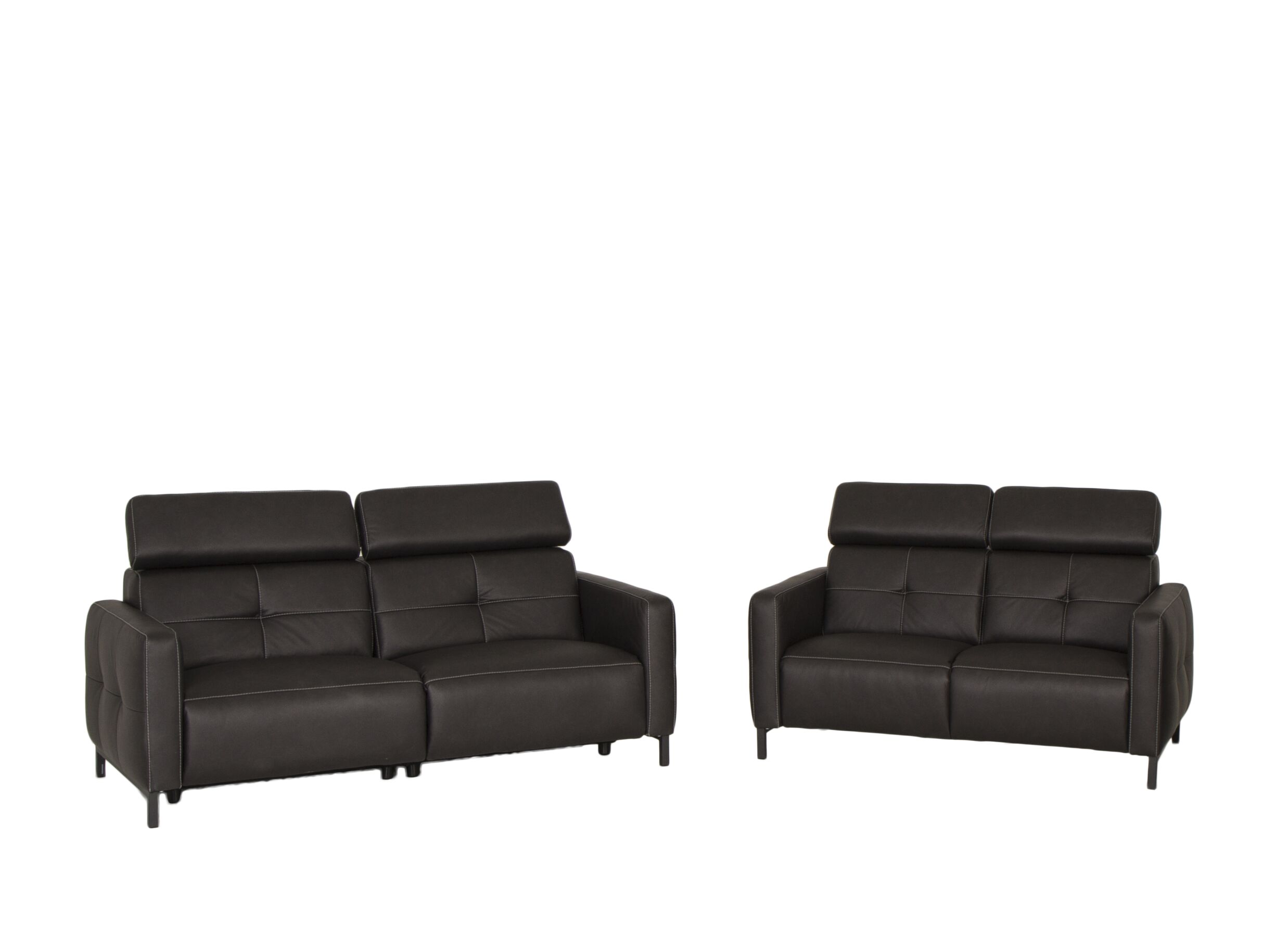 Zetel Dervaux 3+2-zit - stof - antraciet met relax