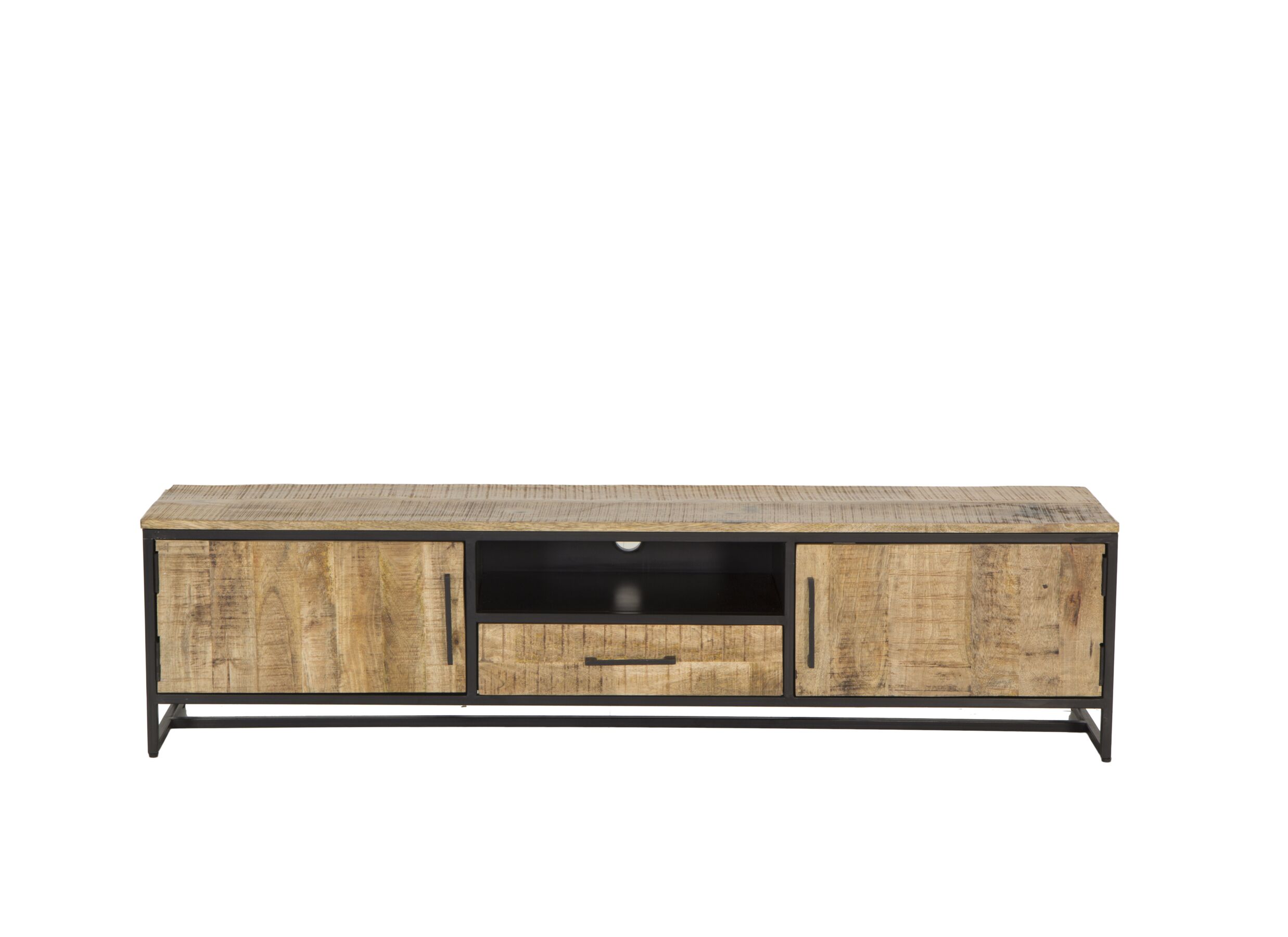 Meuble TV Woodcraft 190cm - manguier massif - brun