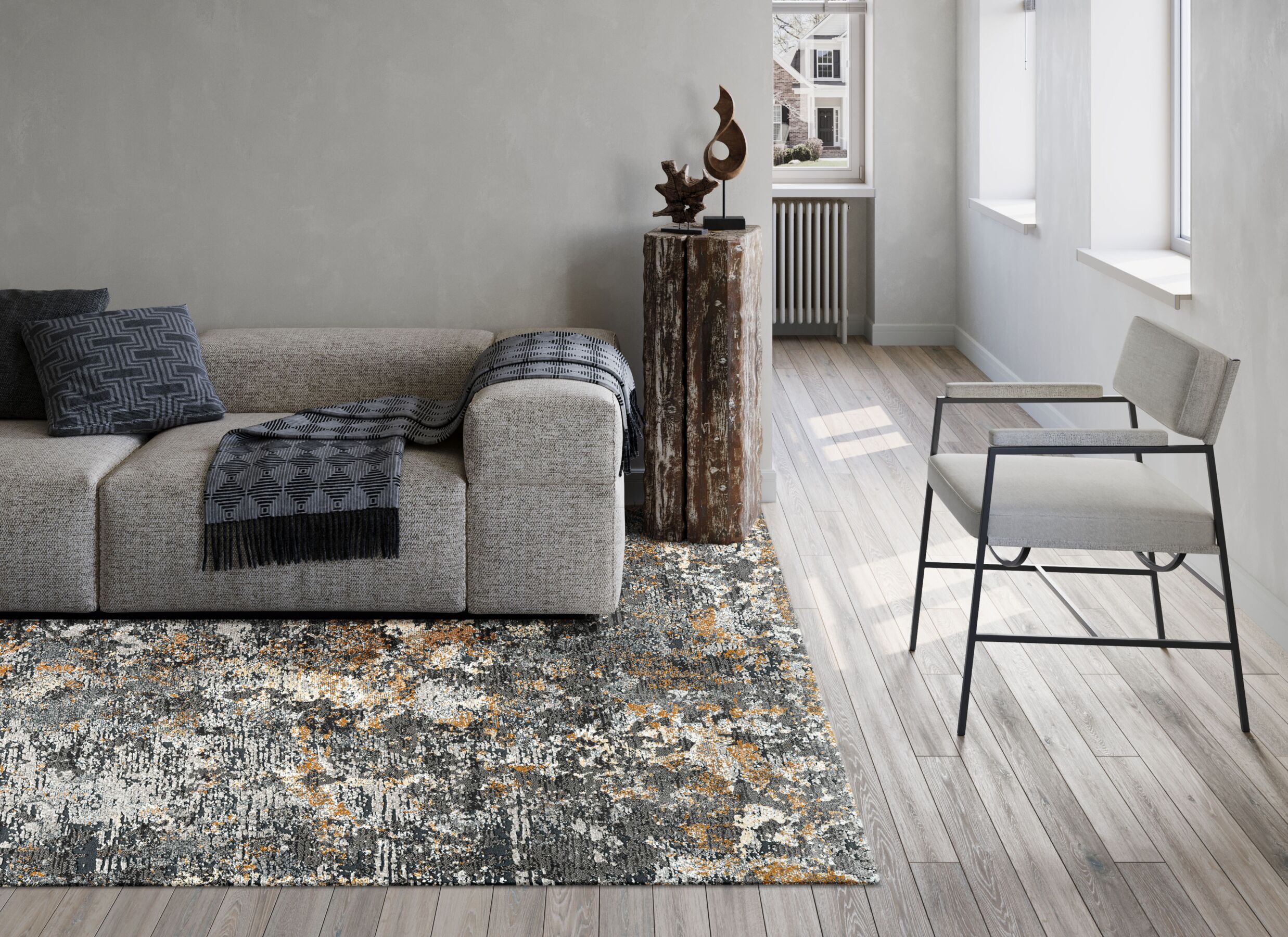 Sfeerfoto - Tapijt Caucus 240x330cm - polyester - multicolor