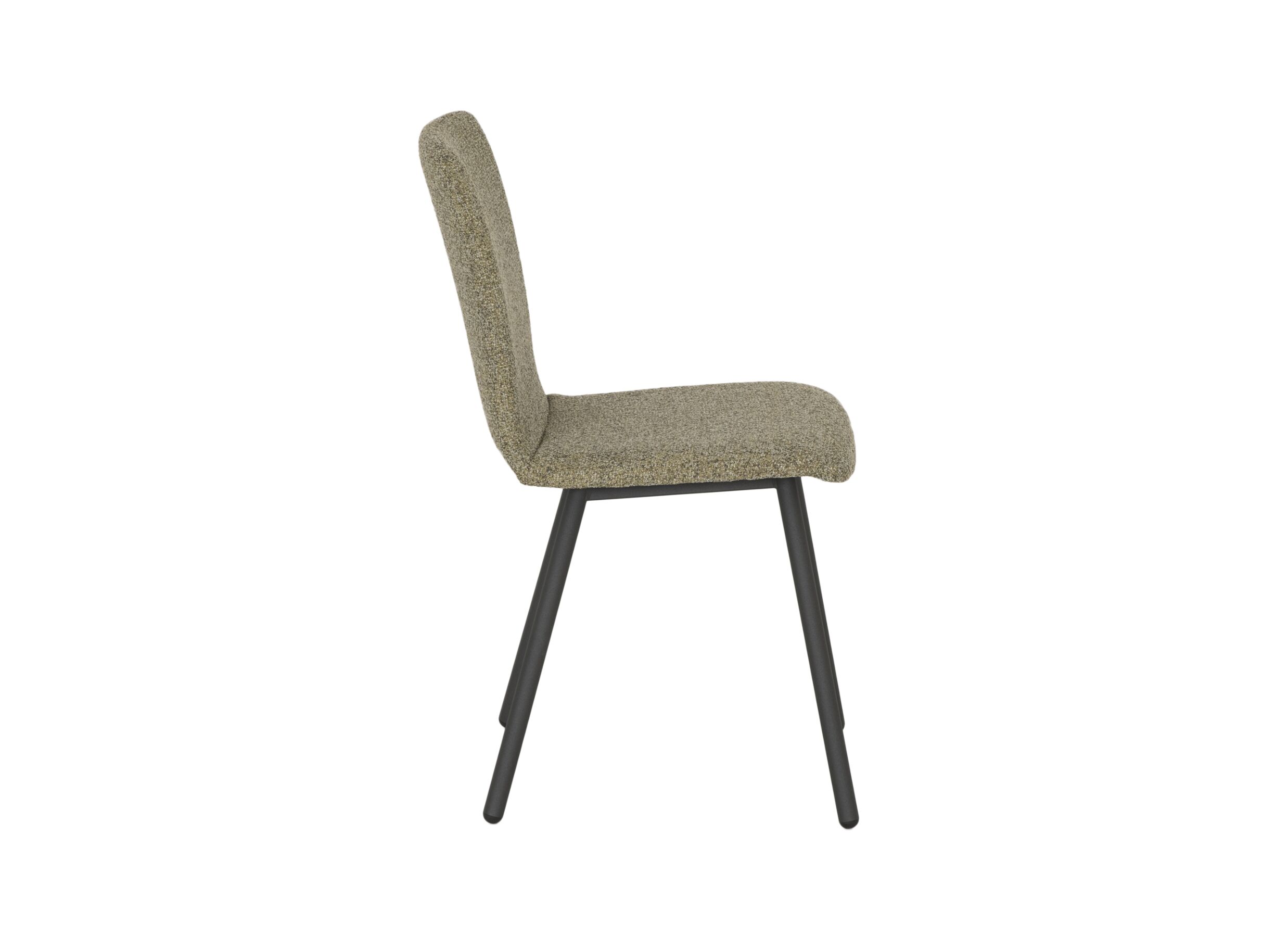 Chaise Pisa 44,5x55,5x82cm - fibre polyester/acier - moss