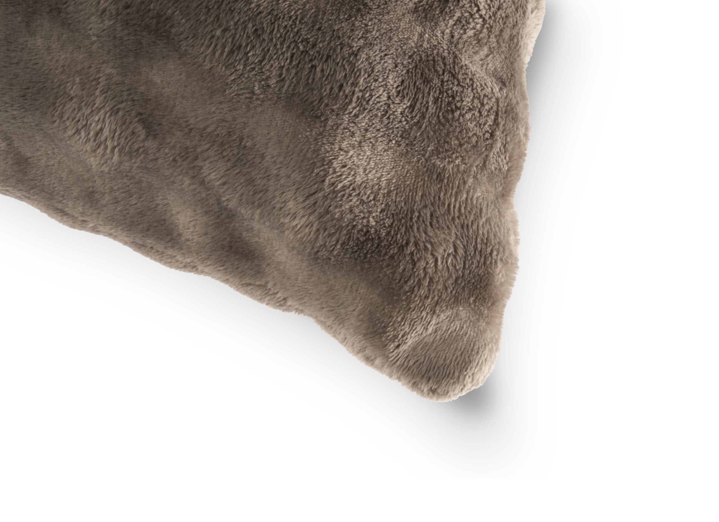Detailfoto - Kussen Wave 45x45cm - polyester - taupe