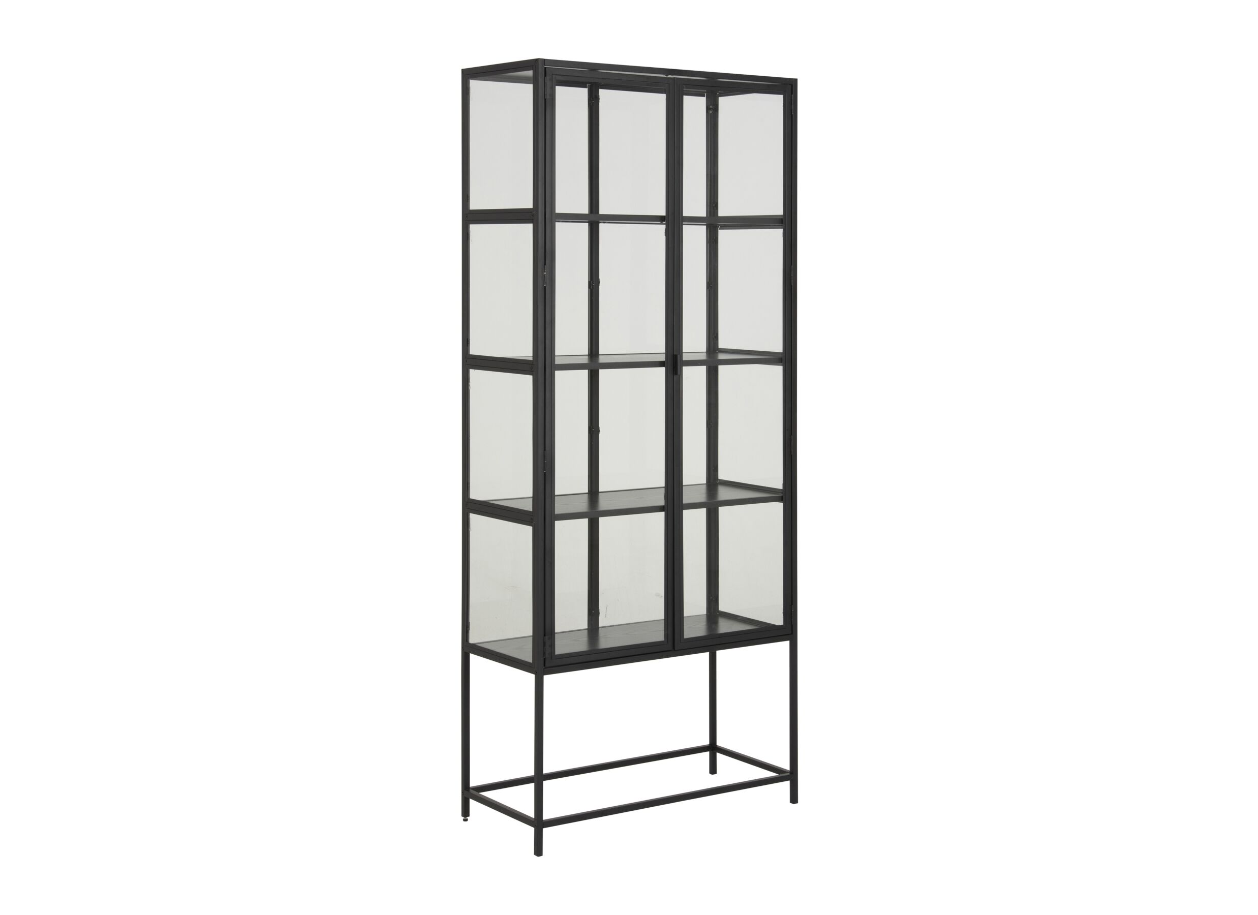 Vitrinekast 77cm - decor - eik