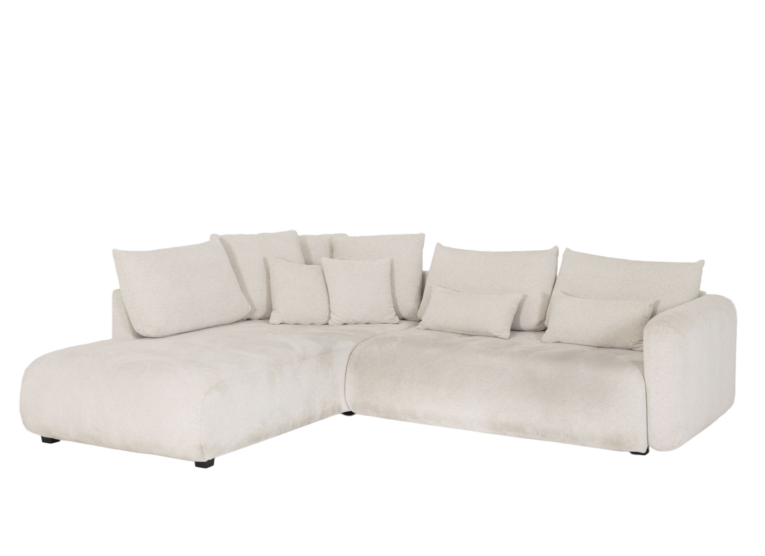 Hoeksalon Olivio 289x234cm - stof - beige - Canapé d'angle Olivio 289x234cm - tissu - beige