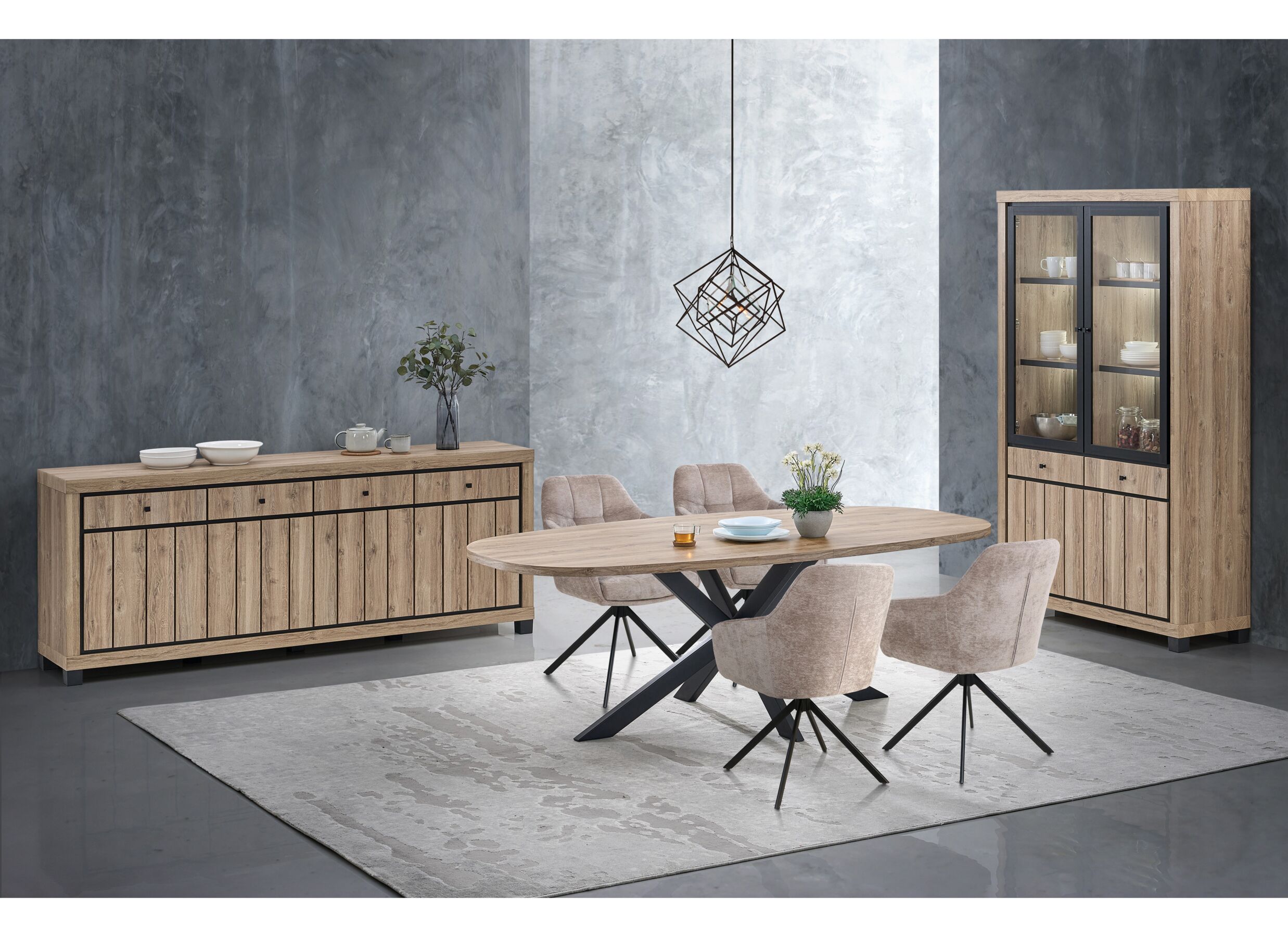 Sfeerfoto - Tafel Eduard 220x110cm - decor - summer oak